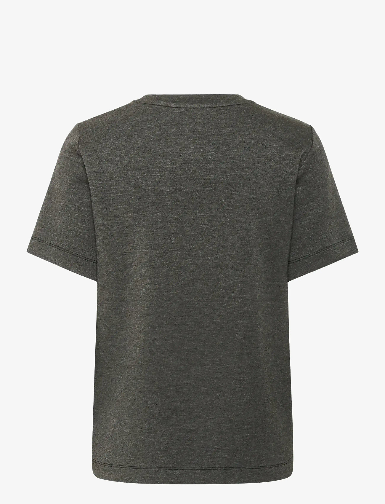 InWear - VincentIW Melange Karmen T-Shirt - t-shirts - dark grey melange - 2