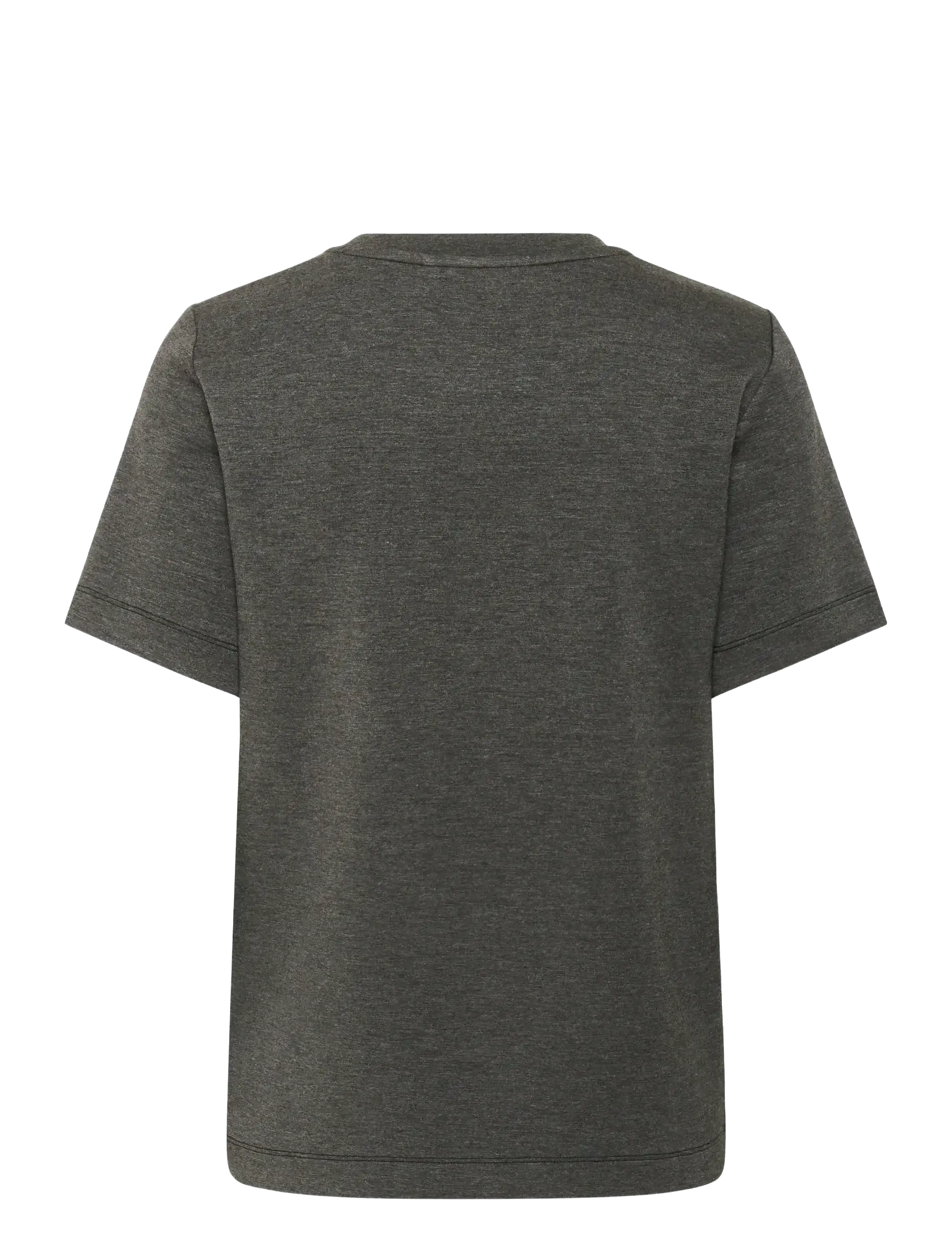 InWear - VincentIW Melange Karmen T-Shirt - t-shirts - dark grey melange - 2