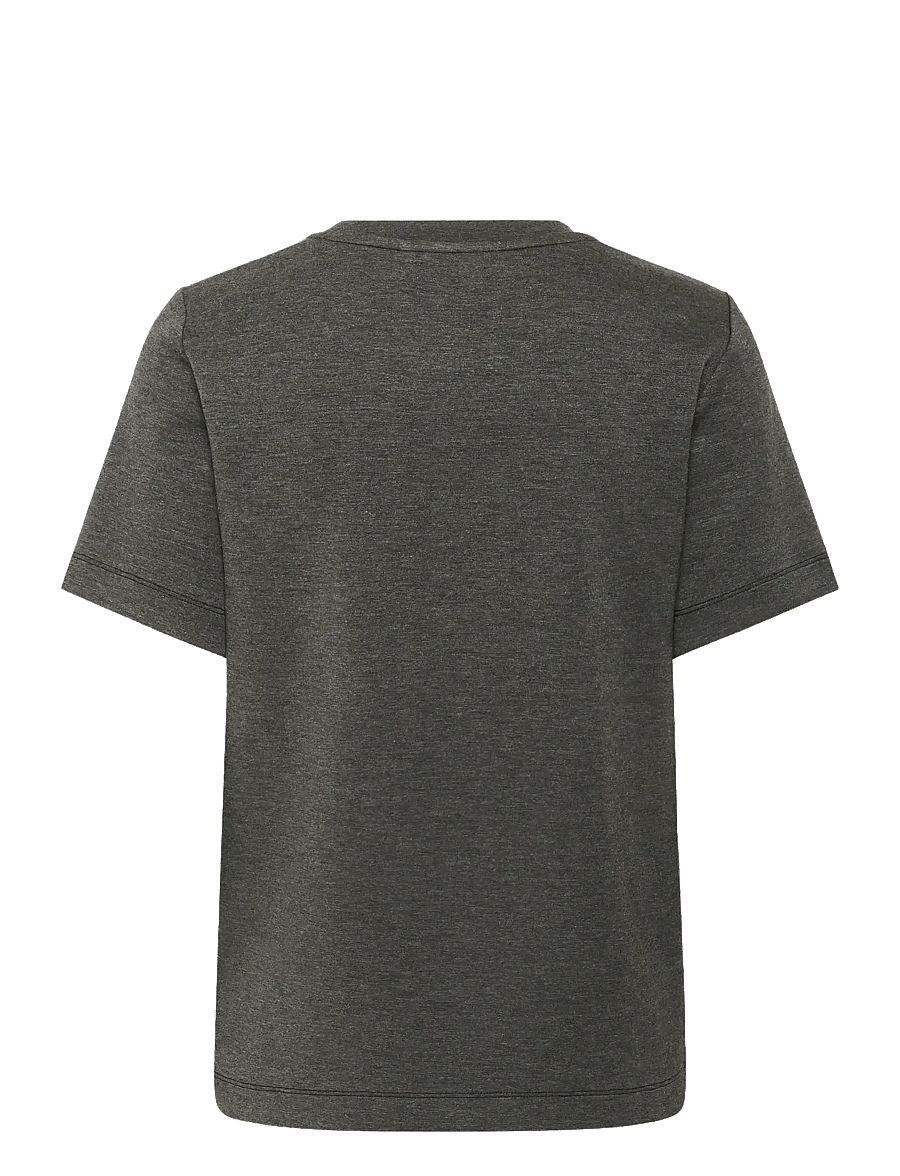 InWear - VincentIW Melange Karmen T-Shirt - t-shirts - dark grey melange - 2
