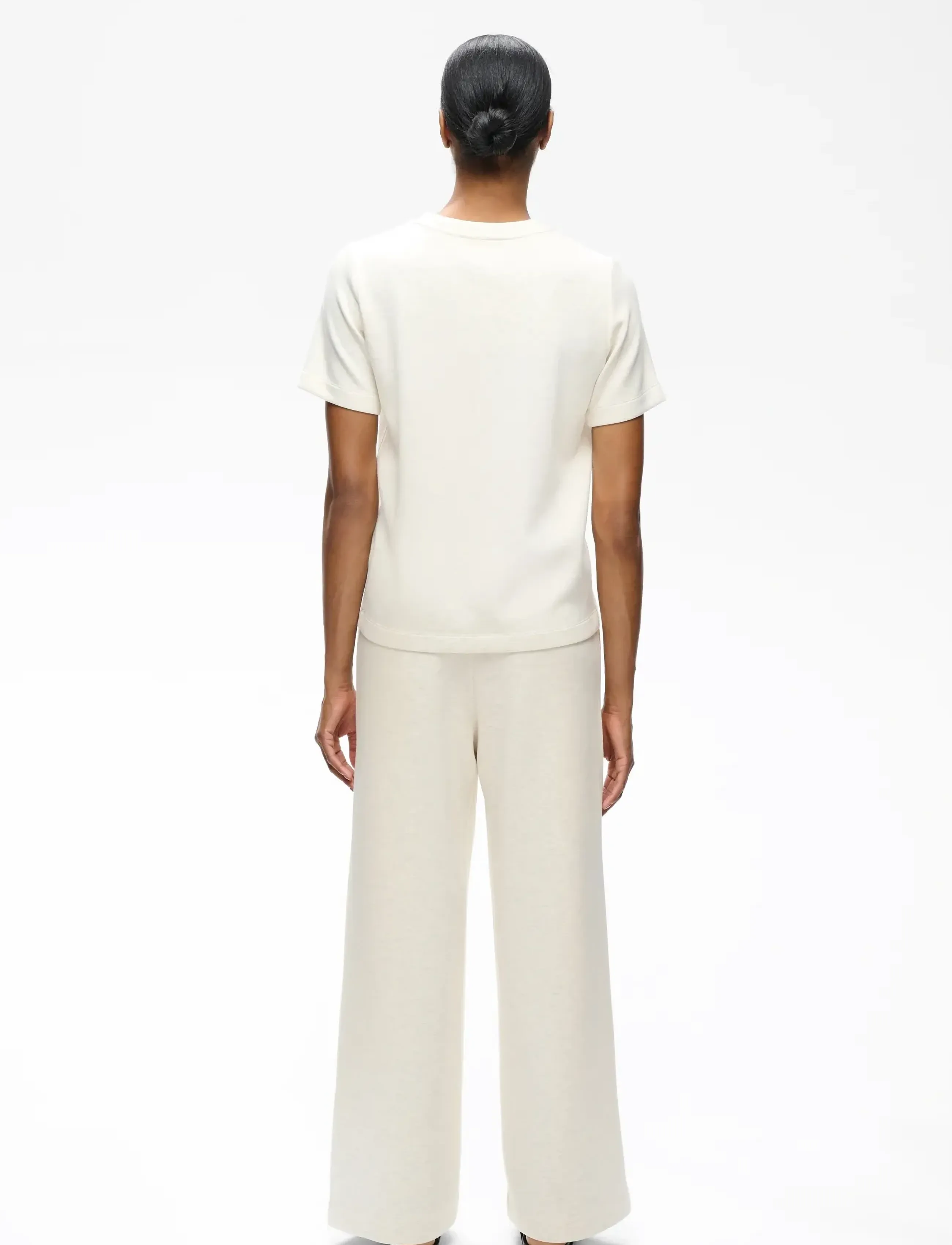 InWear - VincentIW Melange Karmen T-Shirt - t-shirts - ecru - 4