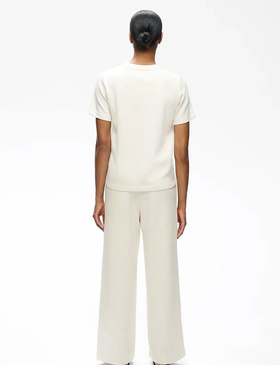 InWear - VincentIW Melange Karmen T-Shirt - t-shirts - ecru - 4