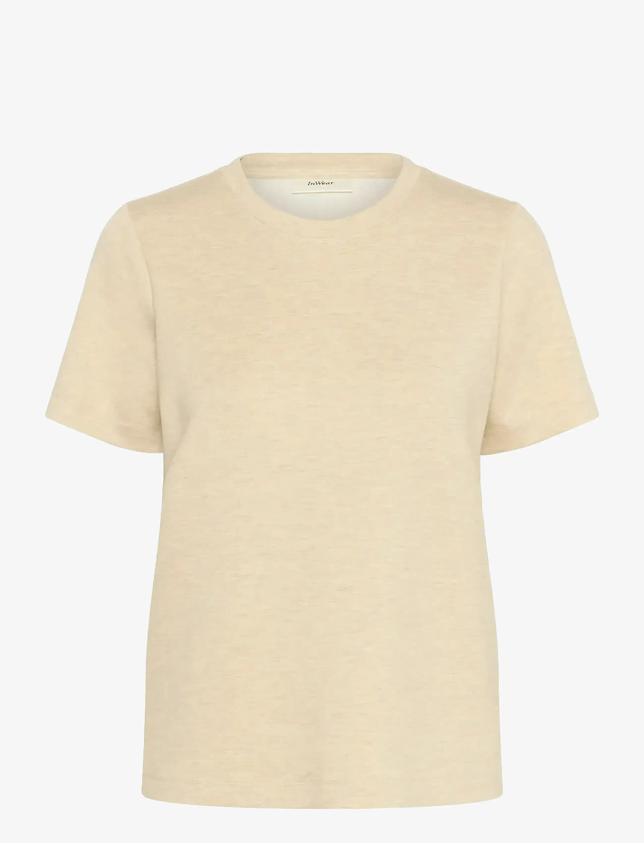 InWear - VincentIW Melange Karmen T-Shirt - t-shirts - haze melange - 1