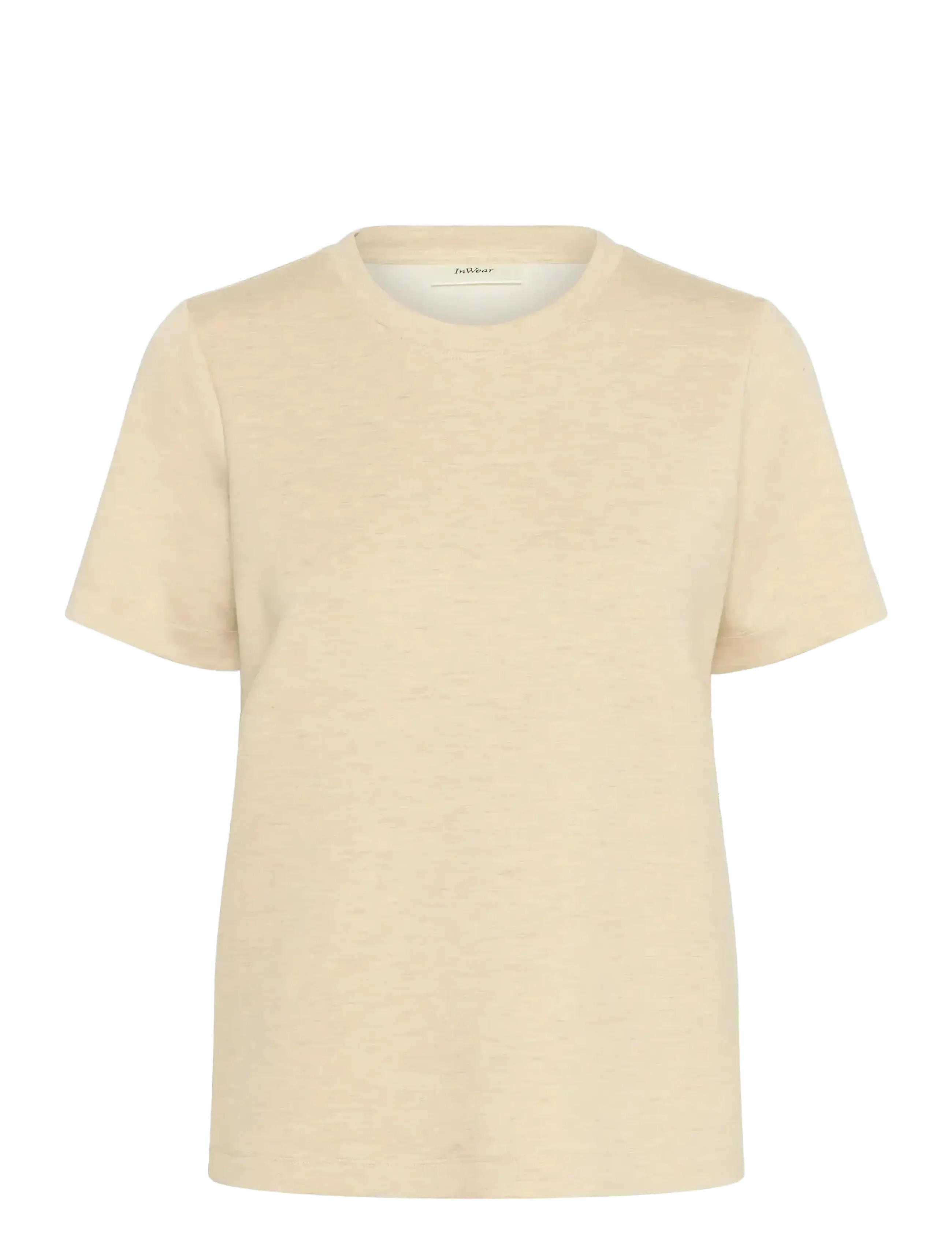 InWear VincentIW Melange Karmen T-Shirt - Clothing - HAZE MELANGE / cream