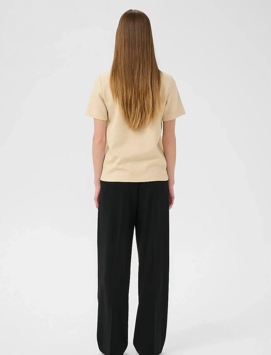 InWear - VincentIW Melange Karmen T-Shirt - t-shirts - haze melange - 4