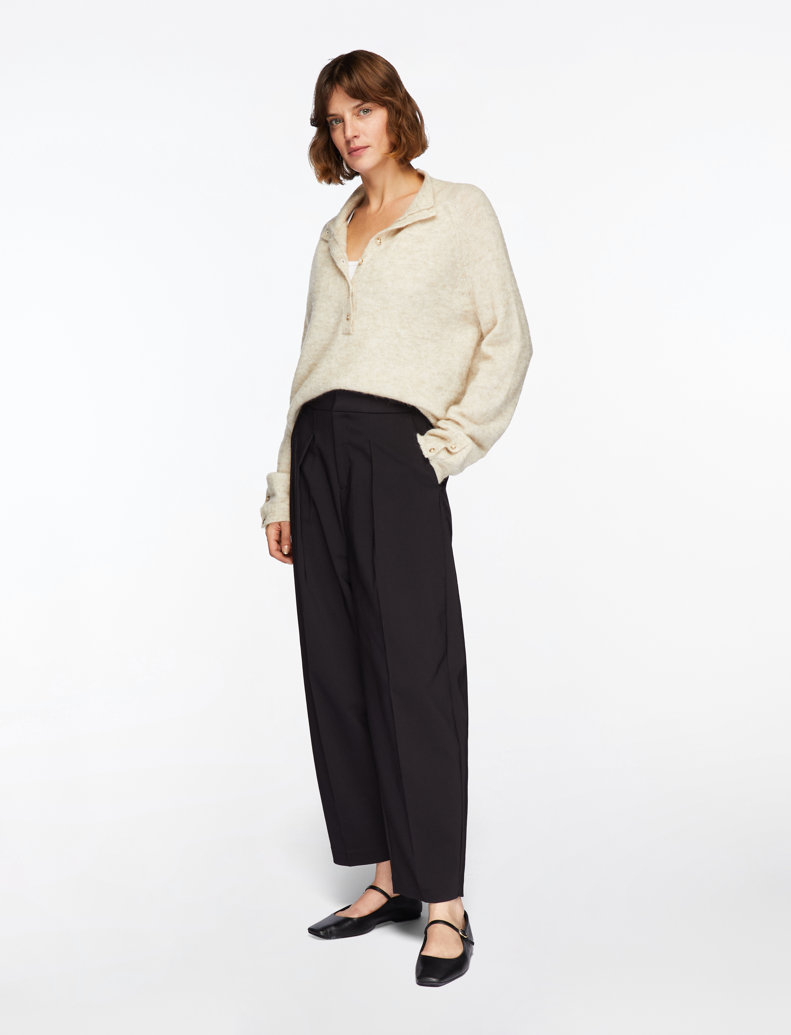 InWear - ZellaIW Barrel Pant - barrelbyxor - black - 3