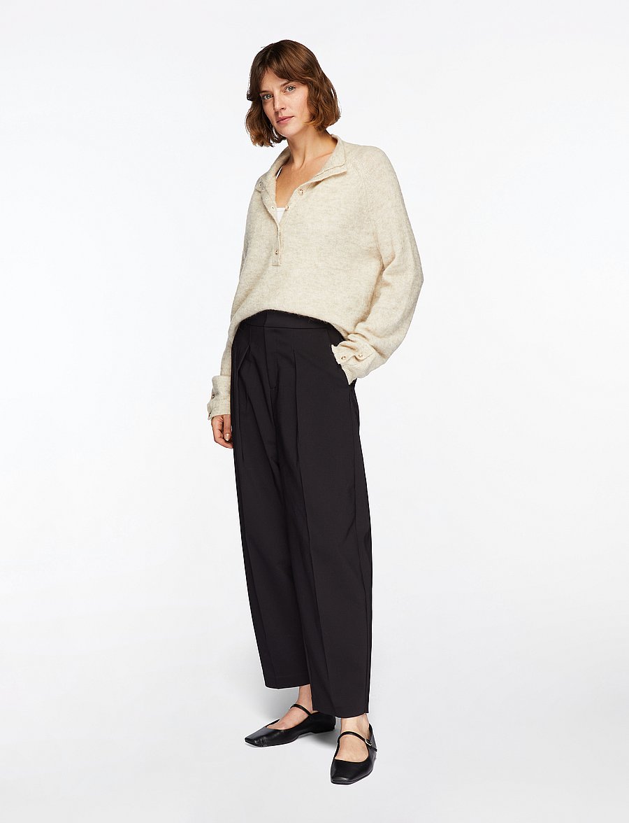 InWear - ZellaIW Barrel Pant - barrelbyxor - black - 3
