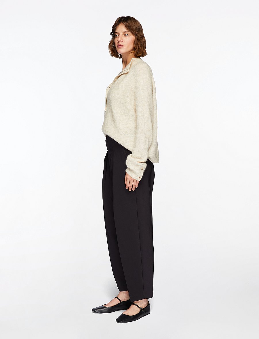 InWear - ZellaIW Barrel Pant - barrelbyxor - black - 4