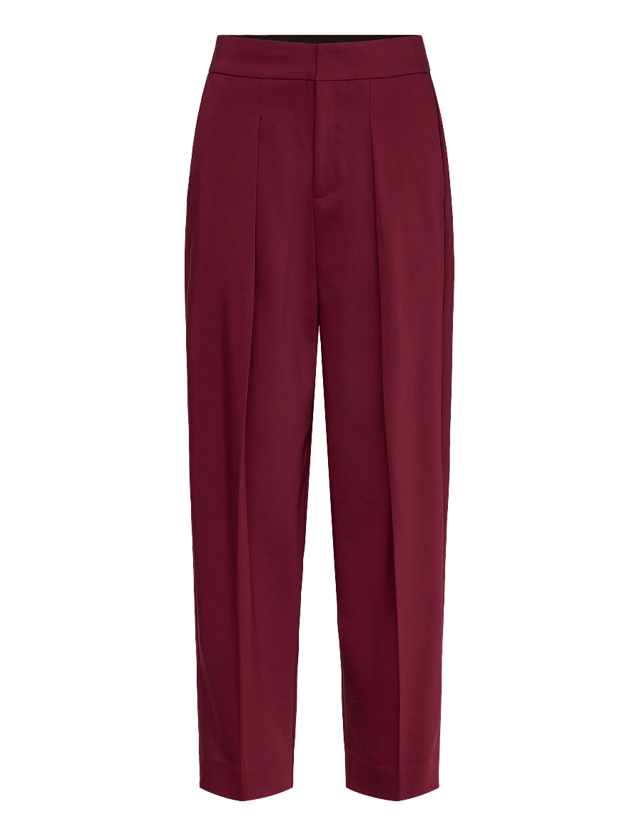 InWear - ZellaIW Barrel Pant - hosen mit geradem bein - cabernet - 1