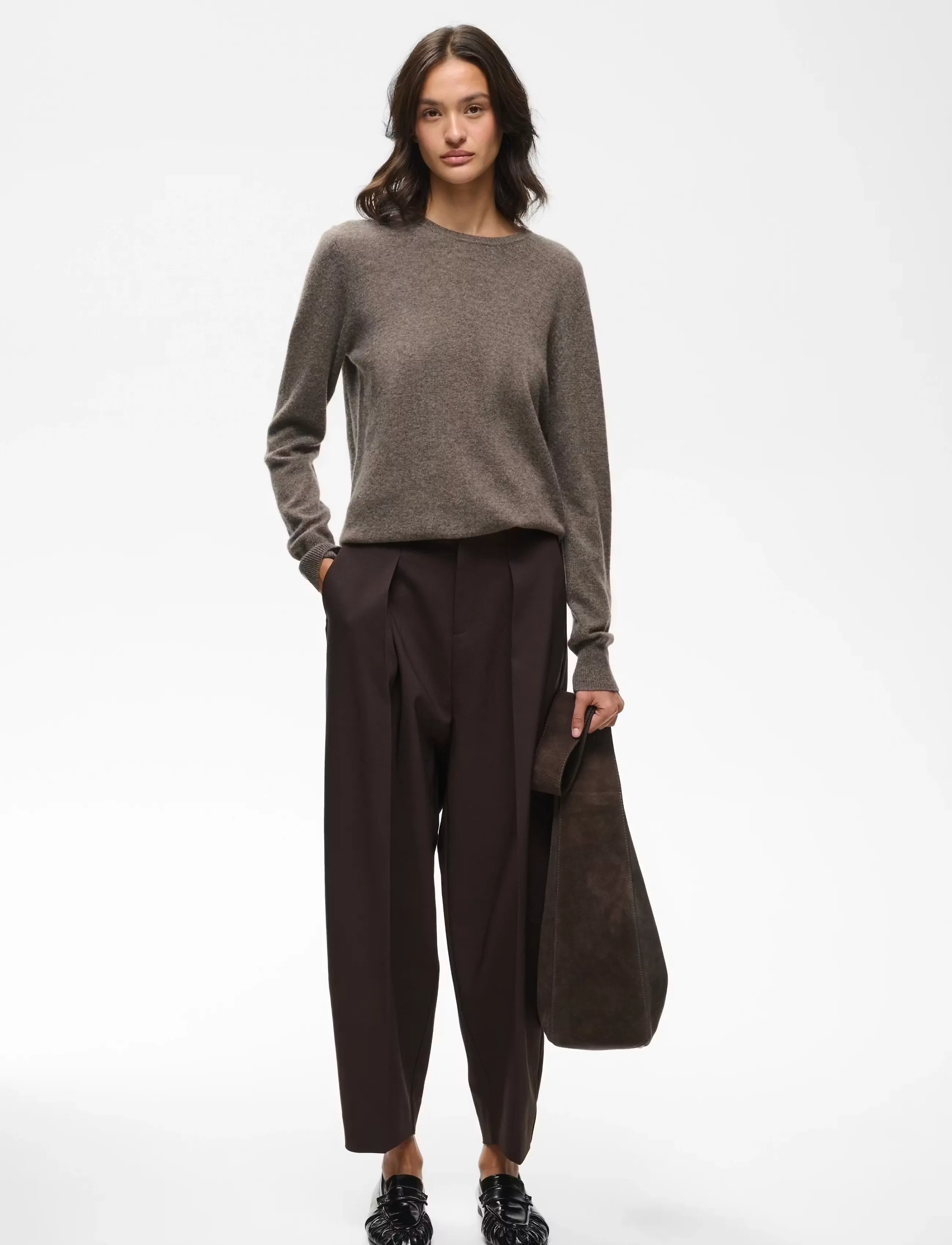 InWear ZellaIW Barrel Pant - Inspiration - CHOCOLATE BROWN / brown