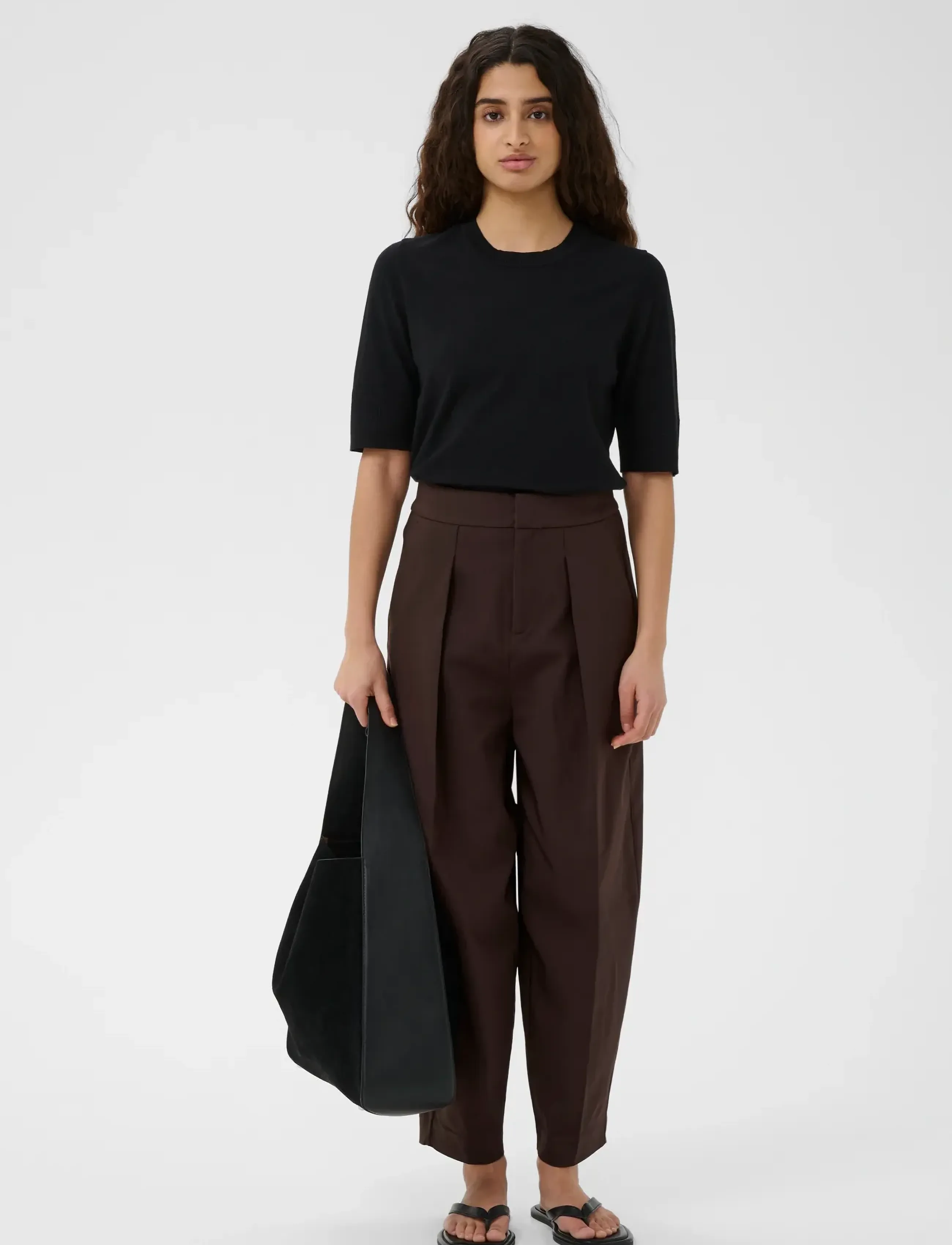 InWear ZellaIW Barrel Pant - Laatste wijziging - COFFEE BEAN / brown
