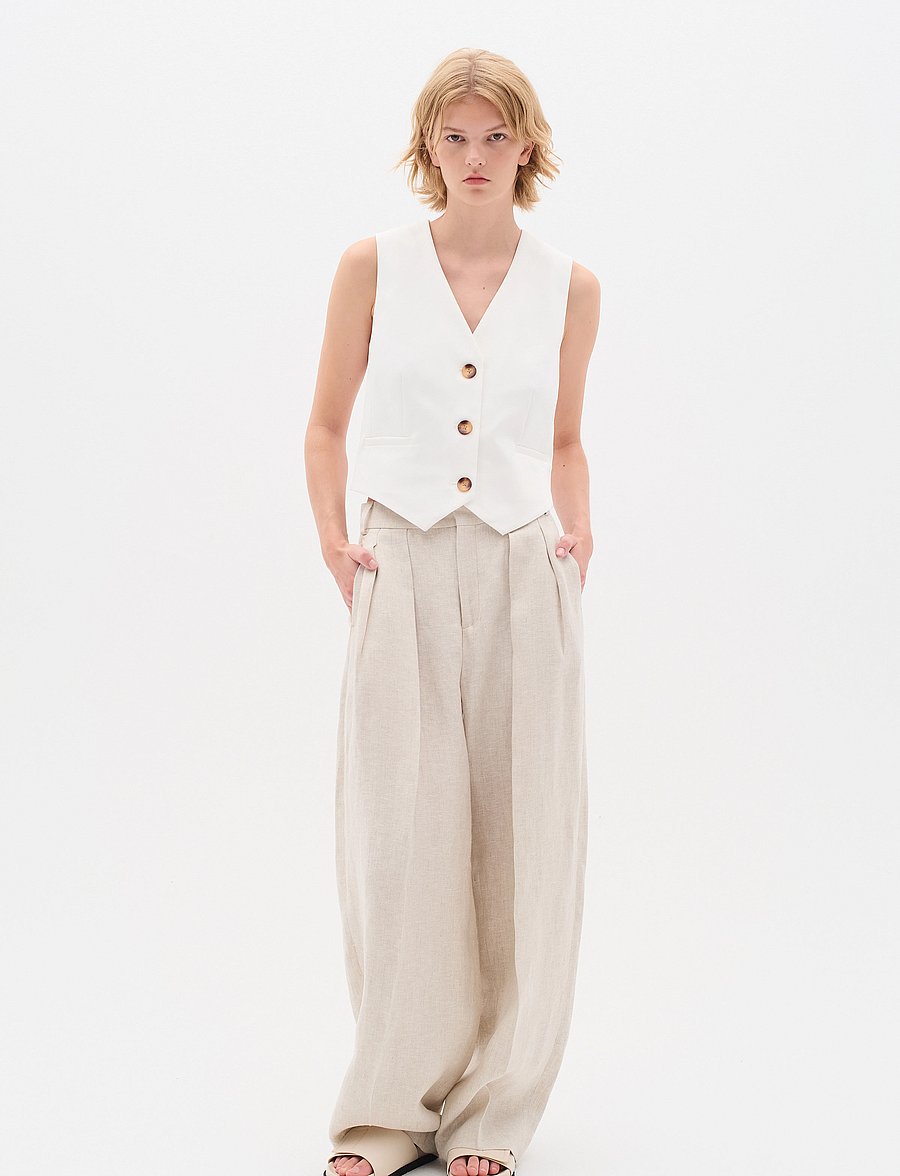 InWear - ZellaIW Waistcoat - whisper white - 3