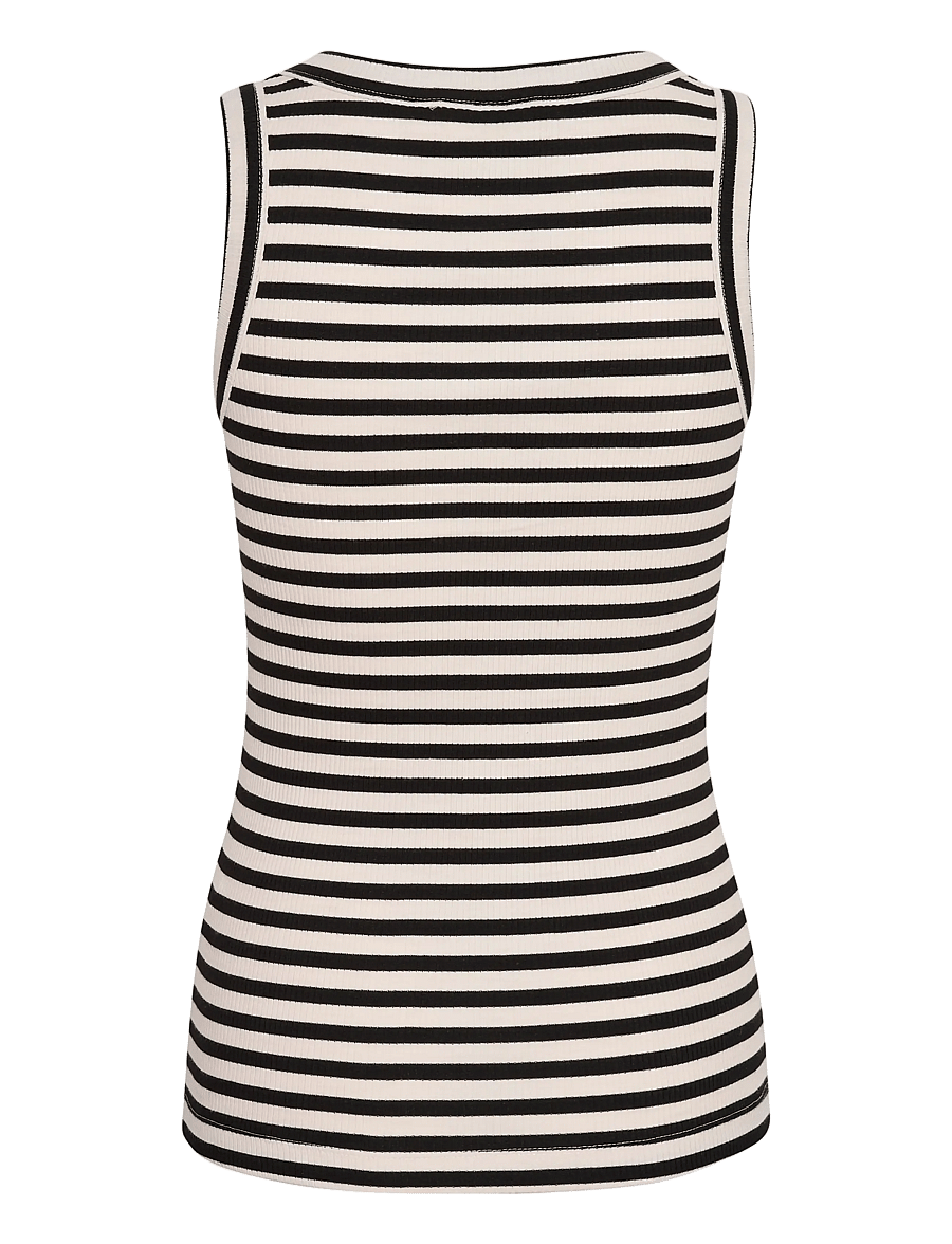 InWear - DagnaIW Striped Tank - tanktops - black / whisper white - 2