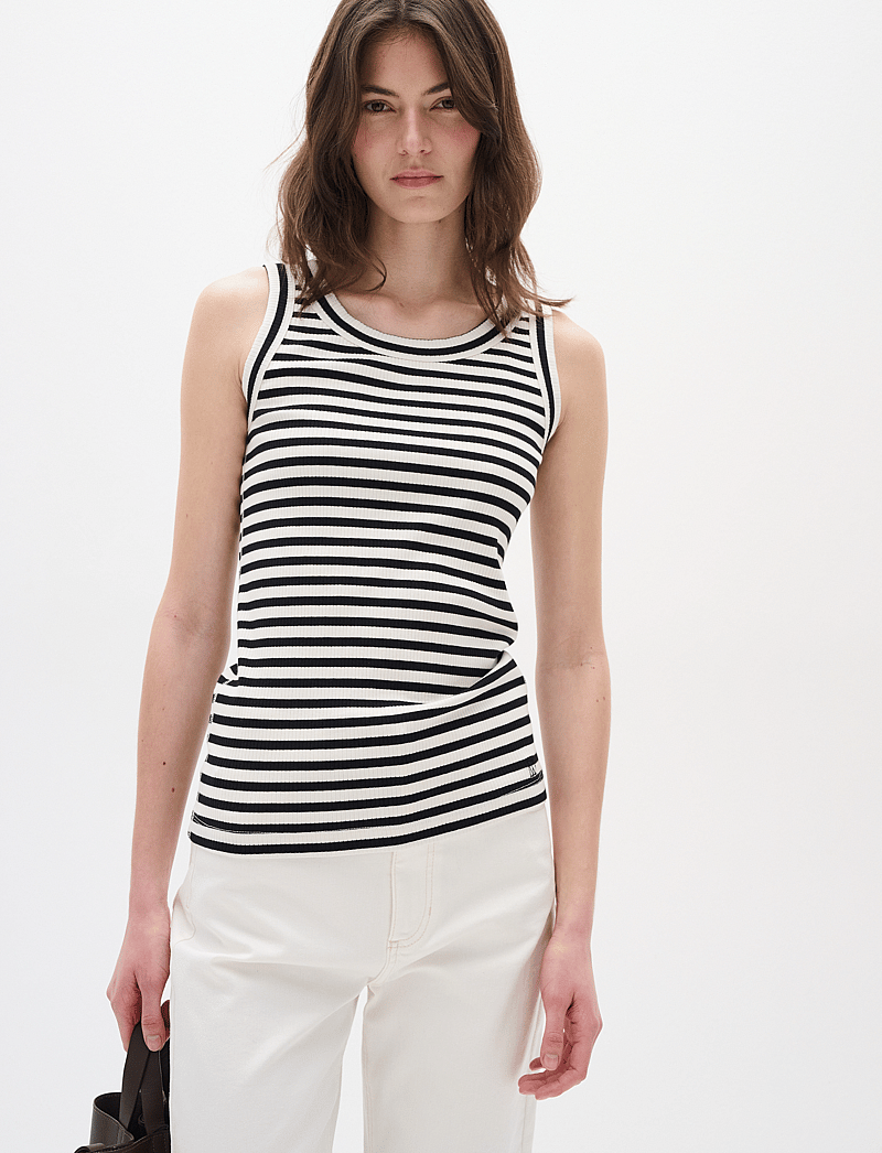 InWear - DagnaIW Striped Tank - Ärmellose tops - black / whisper white - 0