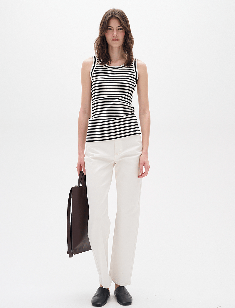 InWear - DagnaIW Striped Tank - Ärmellose tops - black / whisper white - 3