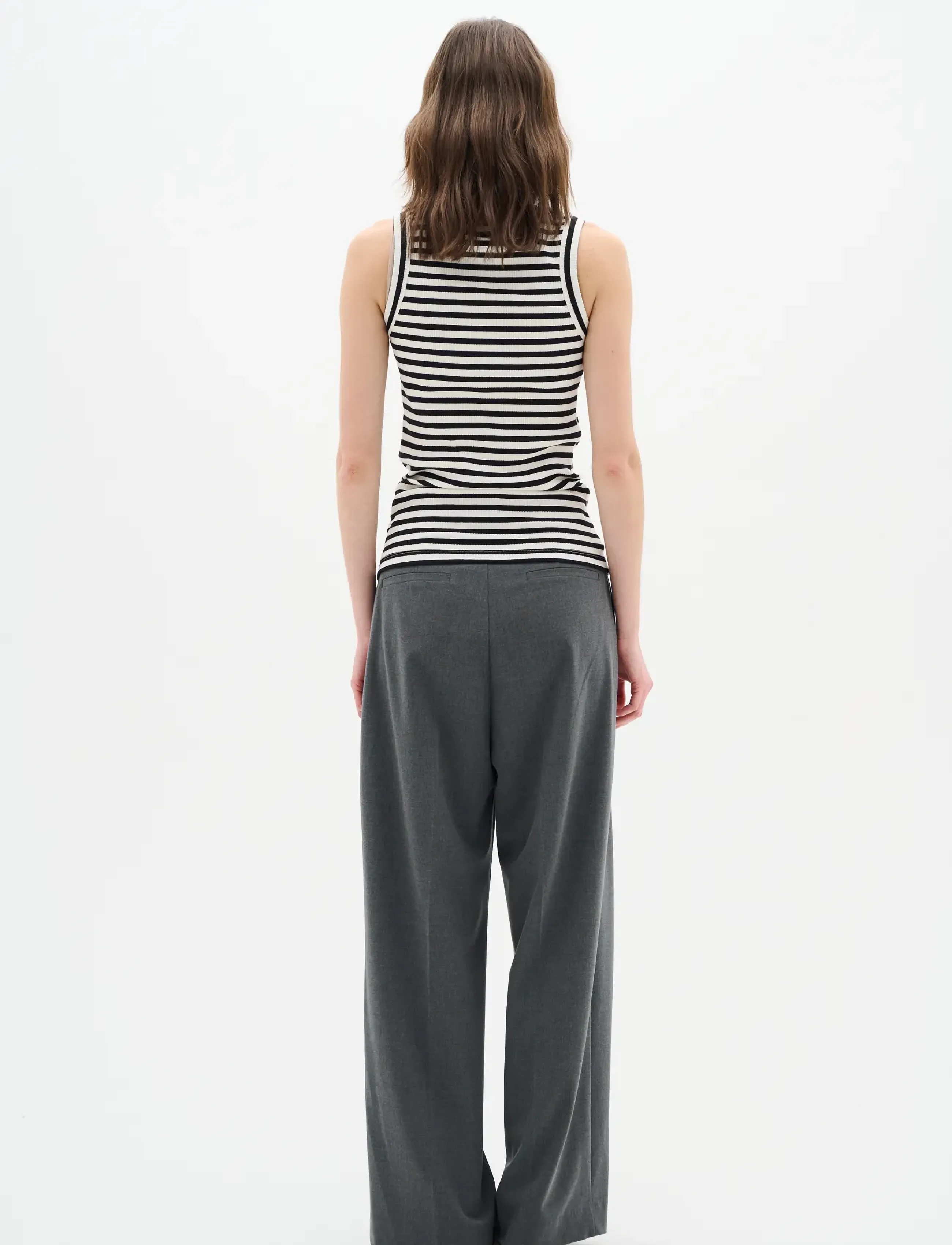 InWear - DagnaIW Striped Tank - madalaimad hinnad - black / whisper white - 4