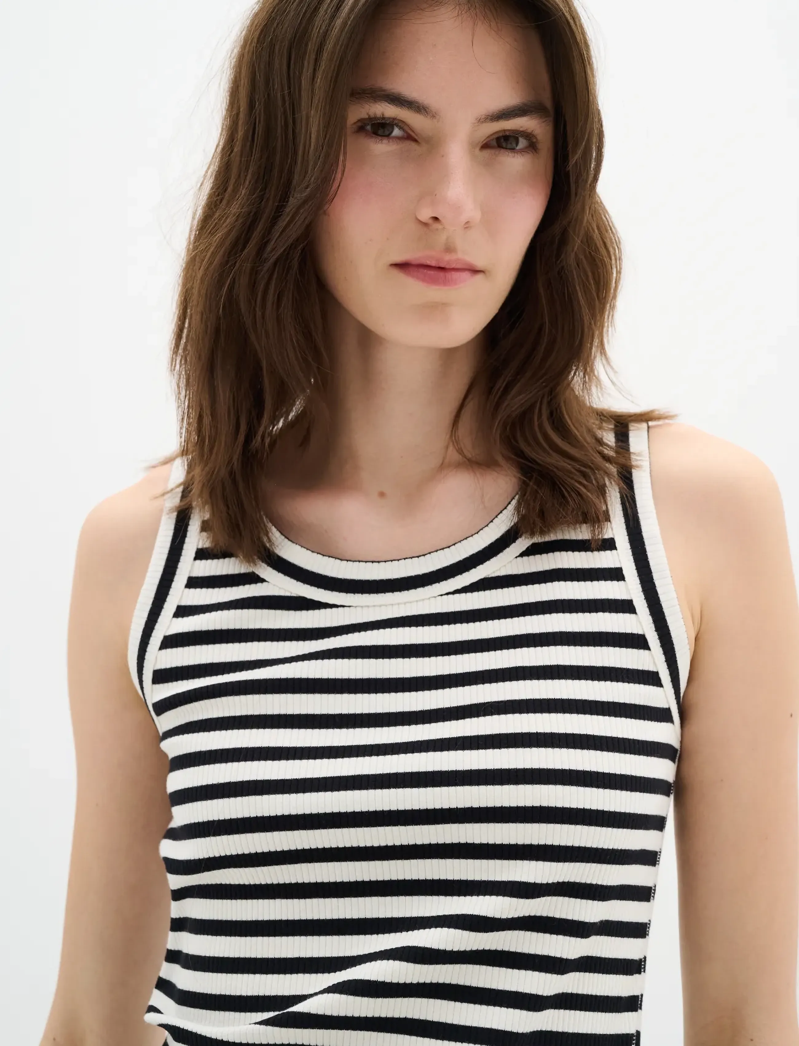 InWear - DagnaIW Striped Tank - madalaimad hinnad - black / whisper white - 5
