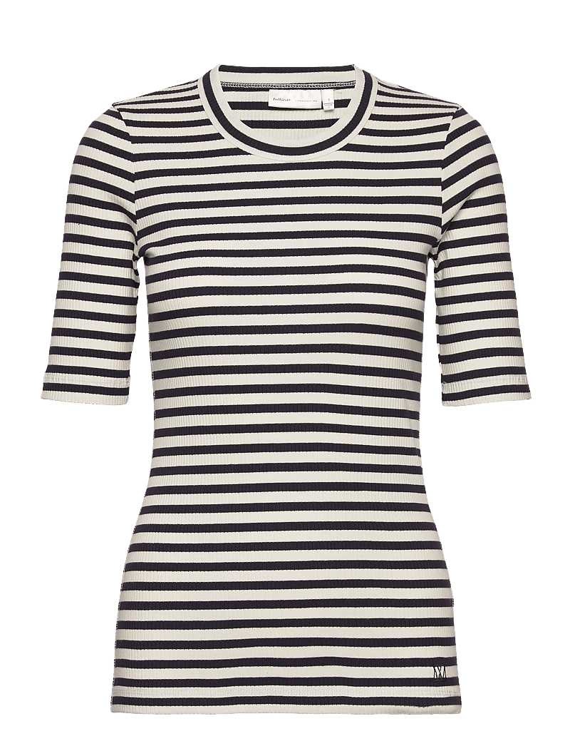 InWear - DagnaIW Striped T-Shirt - t-shirts - black / whisper white - 1
