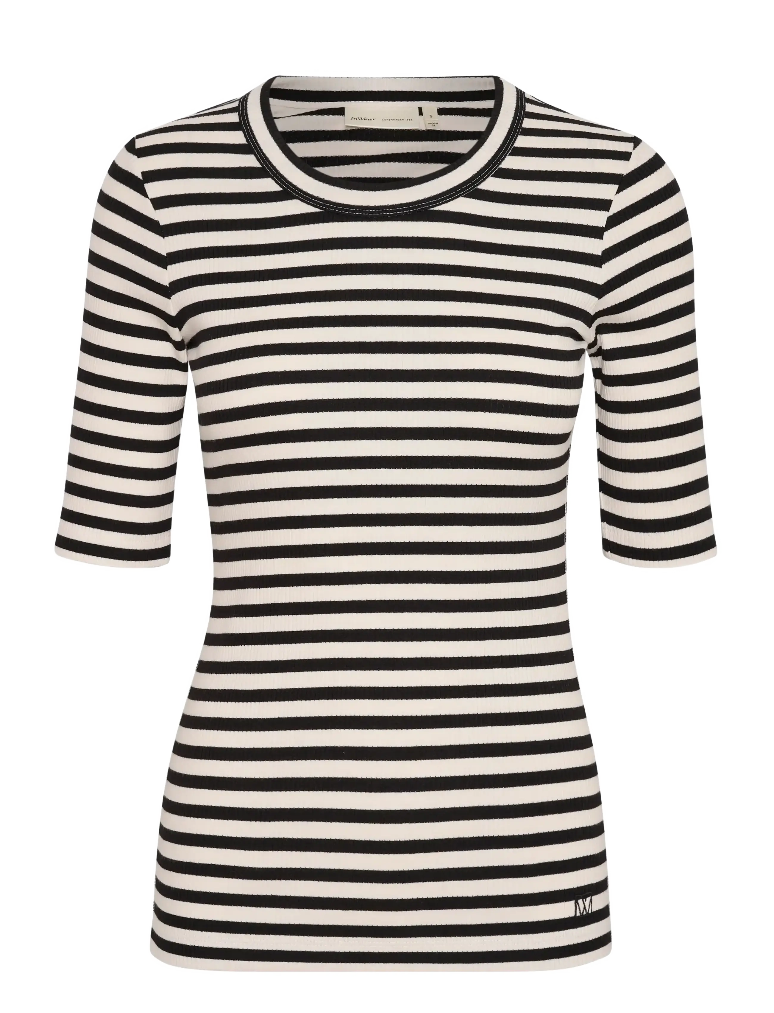 InWear DagnaIW Striped T-Shirt - Kollektsioonid - BLACK / WHISPER WHITE / black