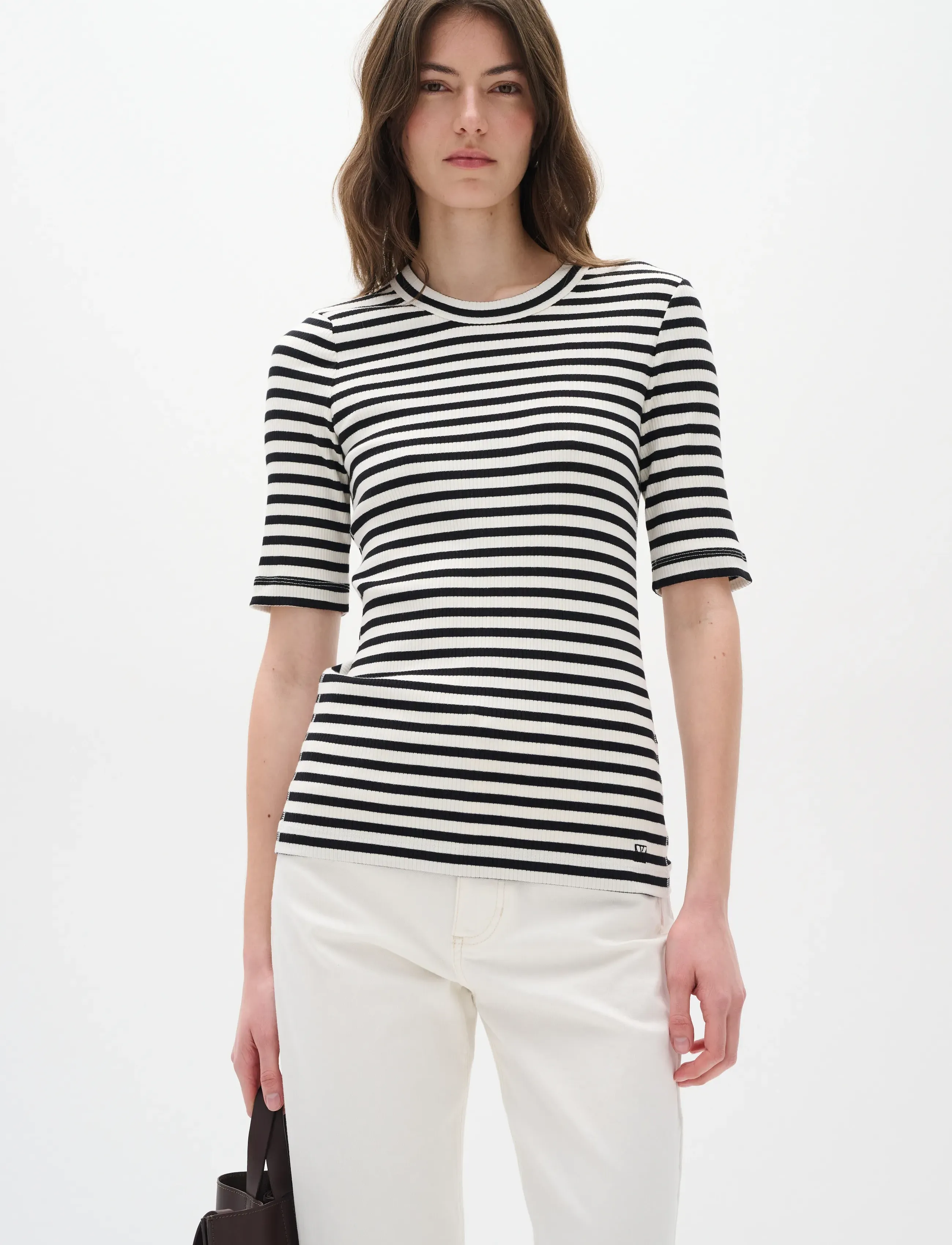 InWear Dagnaiw Striped T-Shirt, XXS, T-shirts & Oberteile, Schwarz - Short-sleeved, Frauen