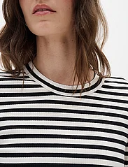 InWear - DagnaIW Striped T-Shirt - t-shirts - black / whisper white - 3