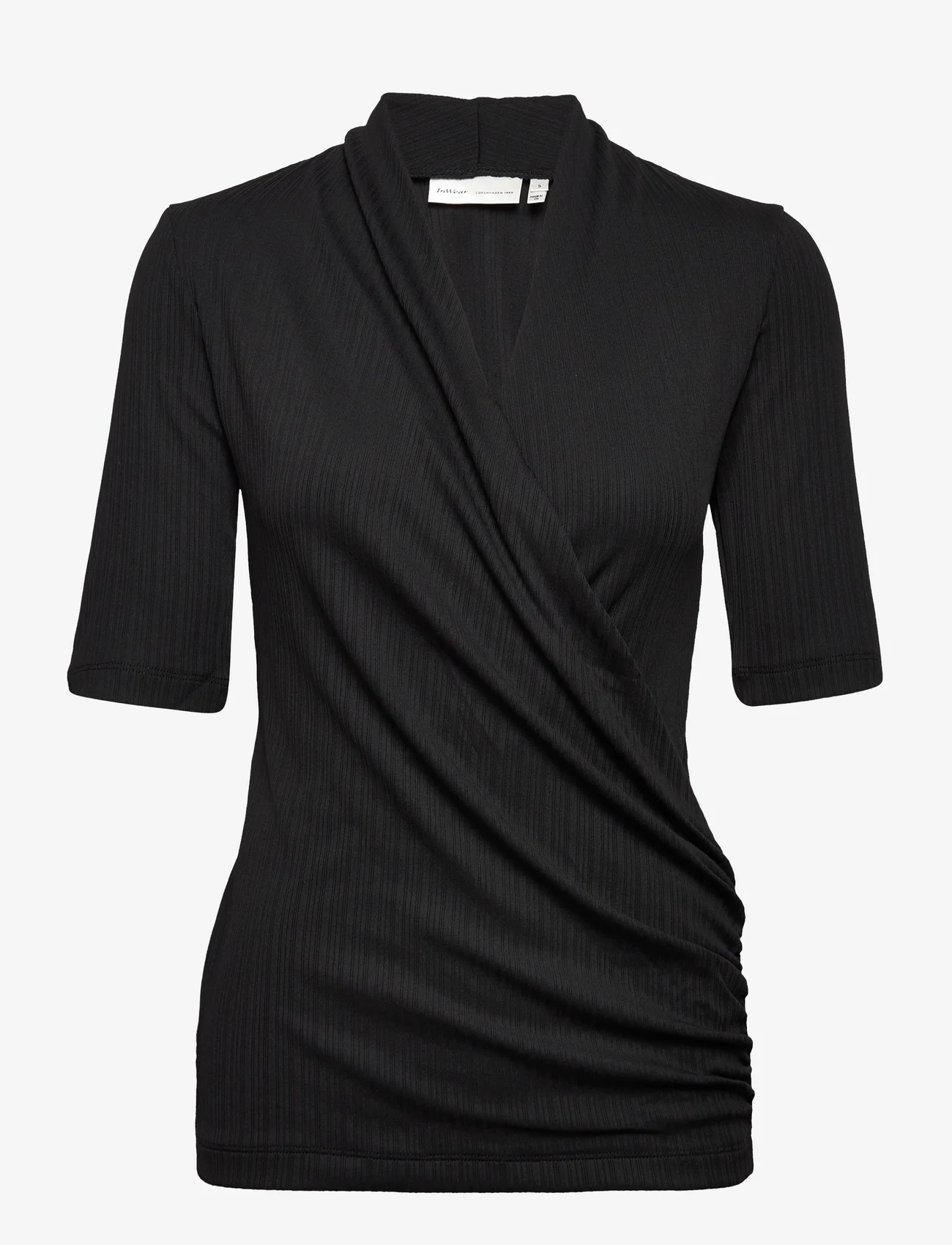 InWear - JaniIW Ben Blouse - short-sleeved blouses - black - 0