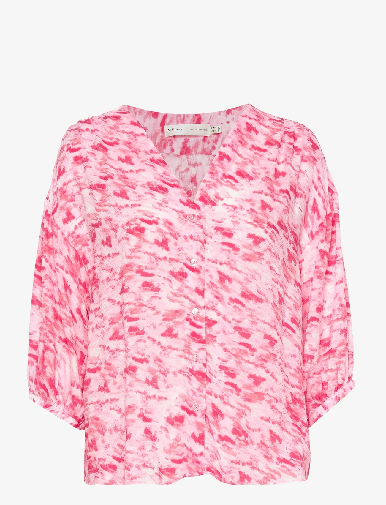 InWear - RiaIW Shirt - kortärmade blusar - rhubarb shadow sky - 0