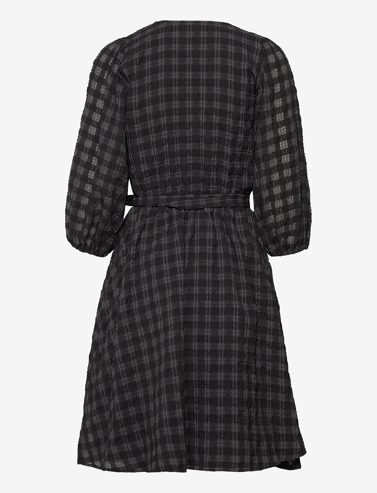 InWear - AlexIW Wrap Dress - korte kjoler - grey check - 1