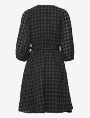 InWear - AlexIW Wrap Dress - short dresses - grey check - 1