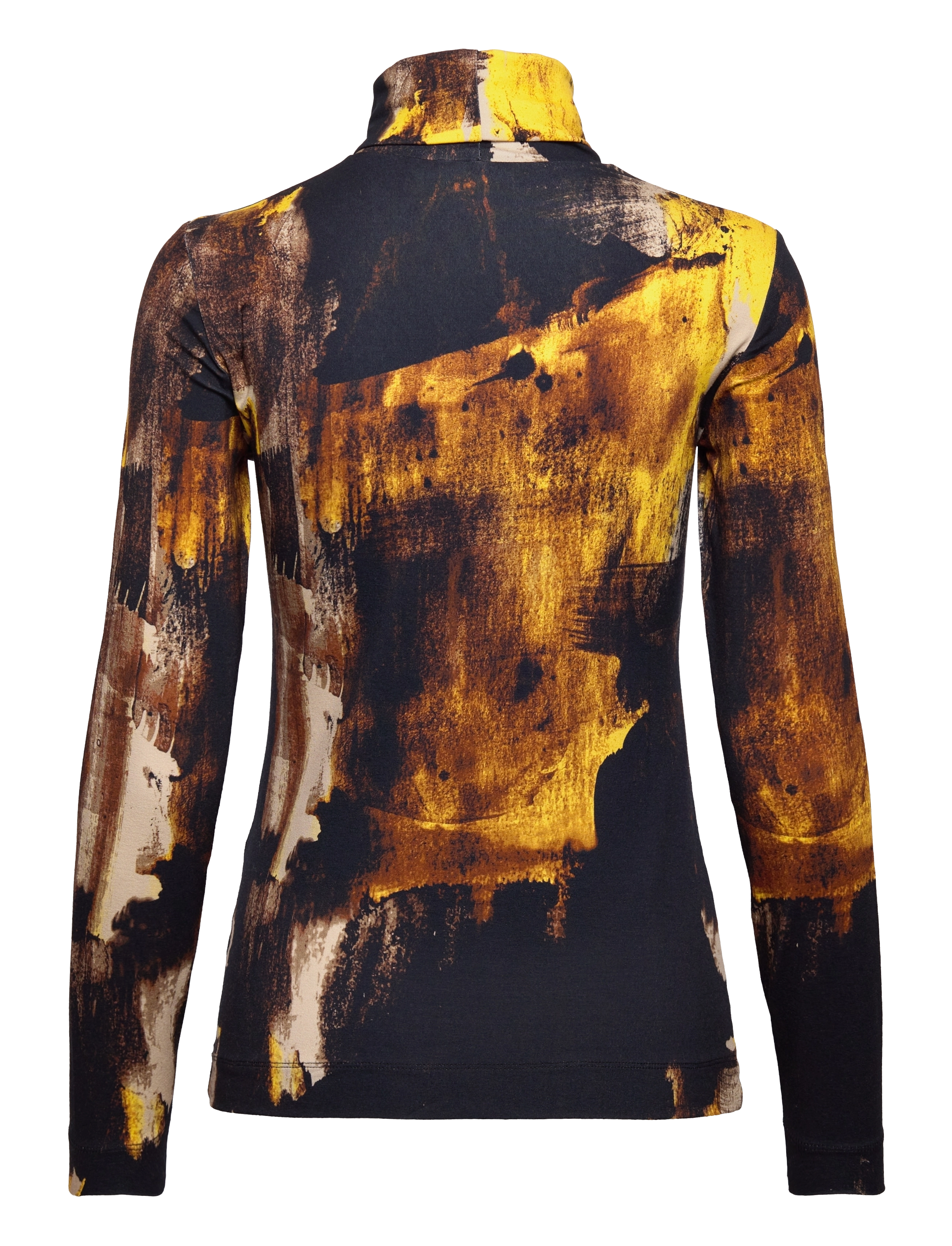 InWear - MusaIW Printed Rollneck - yellow art painting - 1