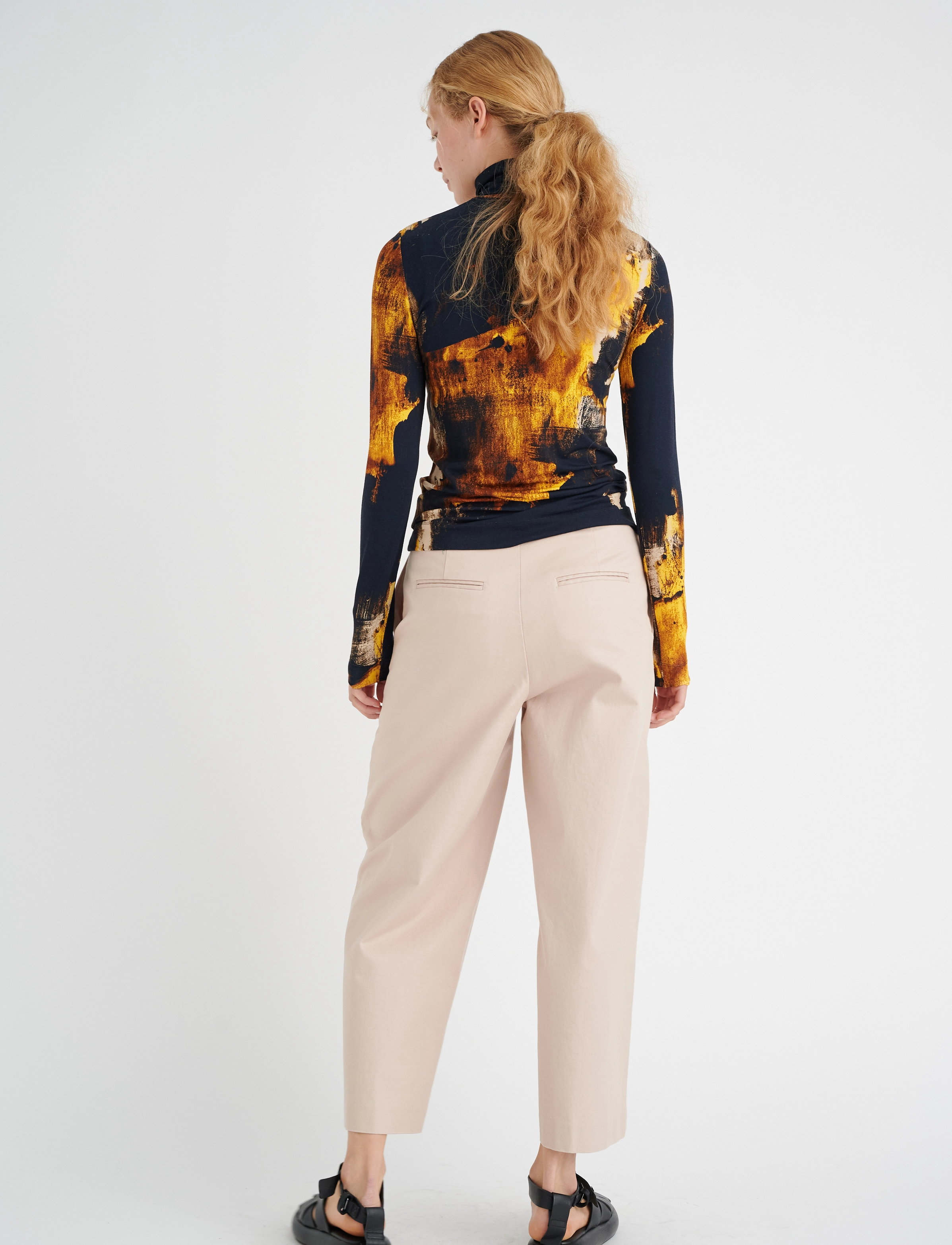 InWear - MusaIW Printed Rollneck - yellow art painting - 4