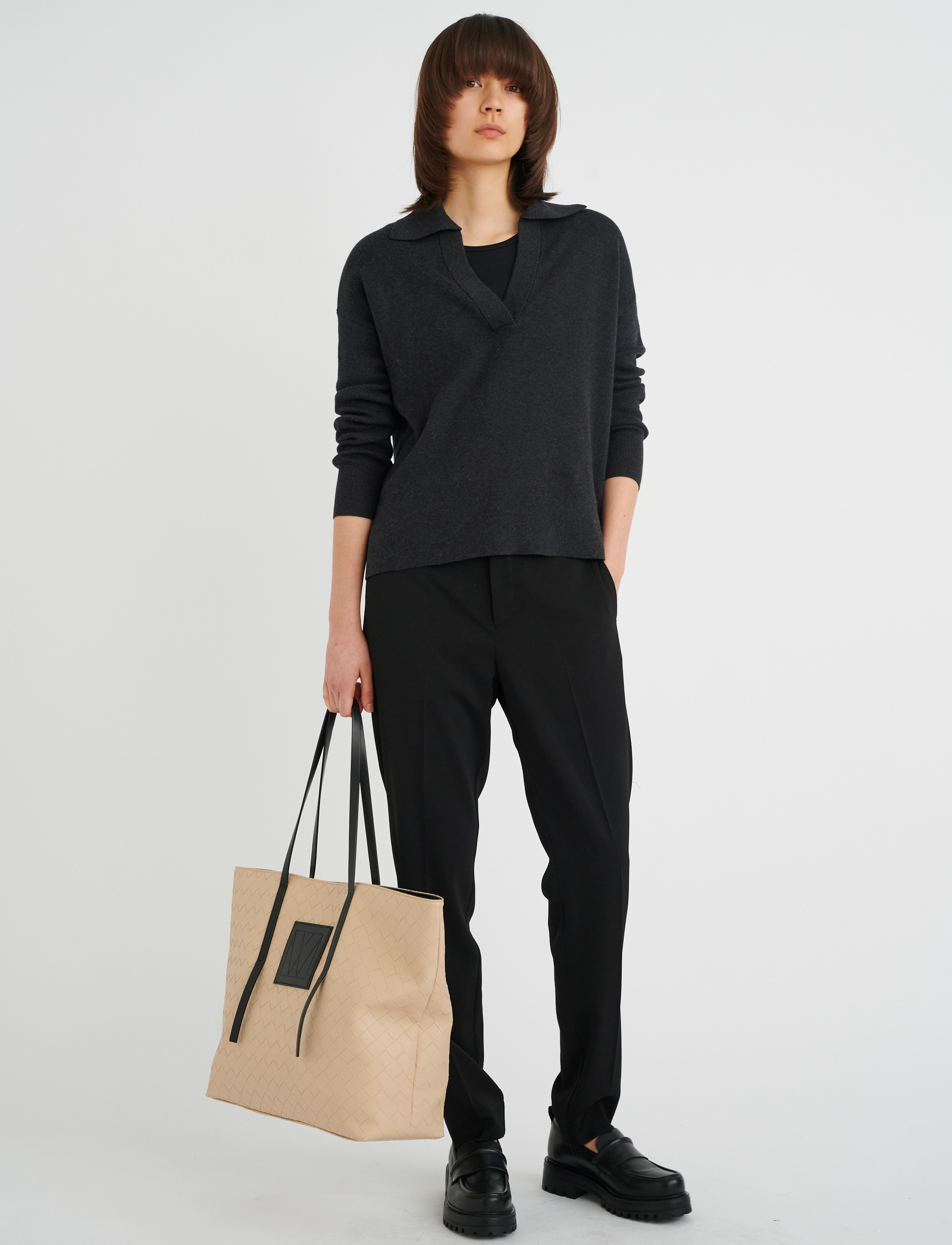 InWear - JumoIW Polo Pullover - dark grey melange - 3