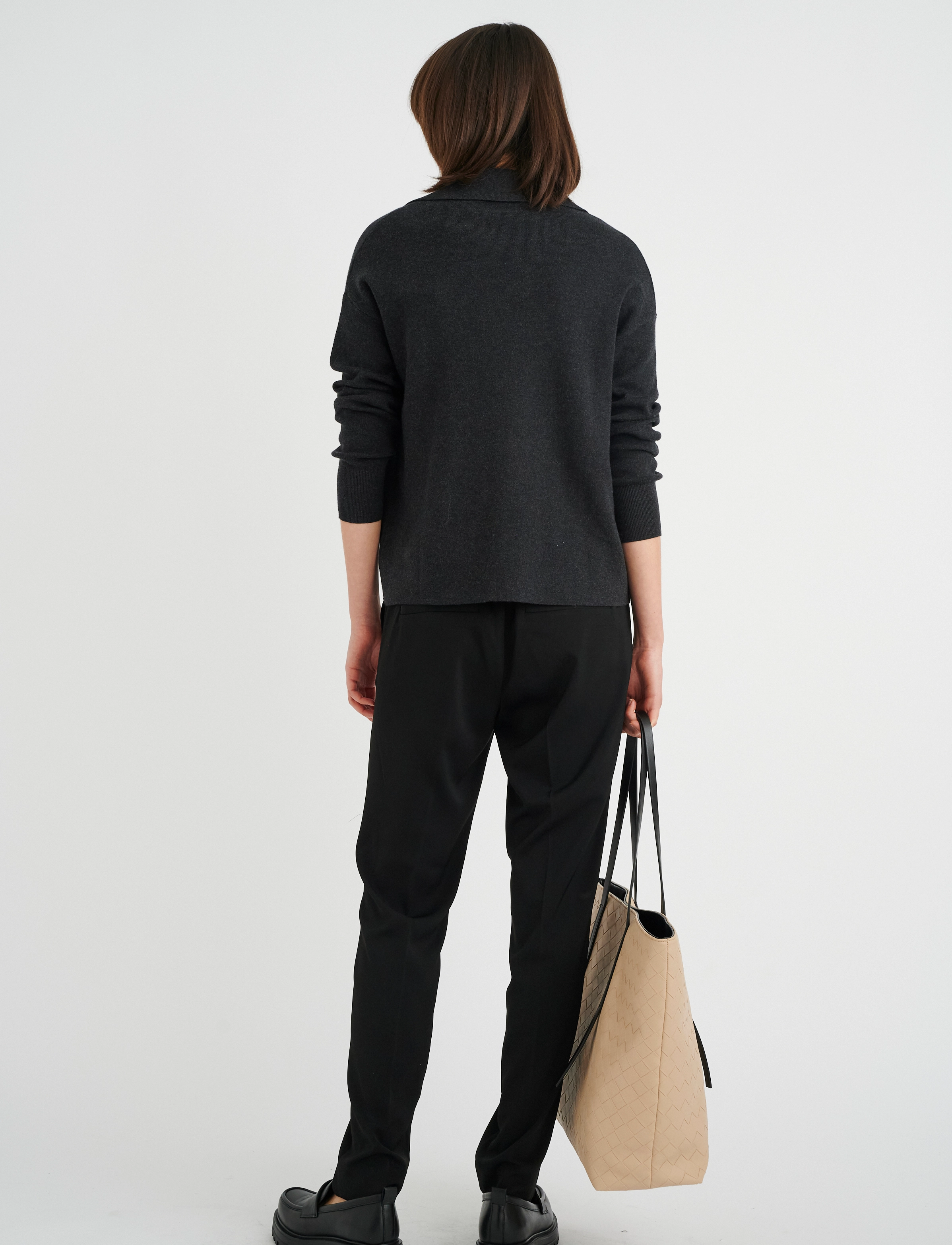 InWear - JumoIW Polo Pullover - dark grey melange - 4