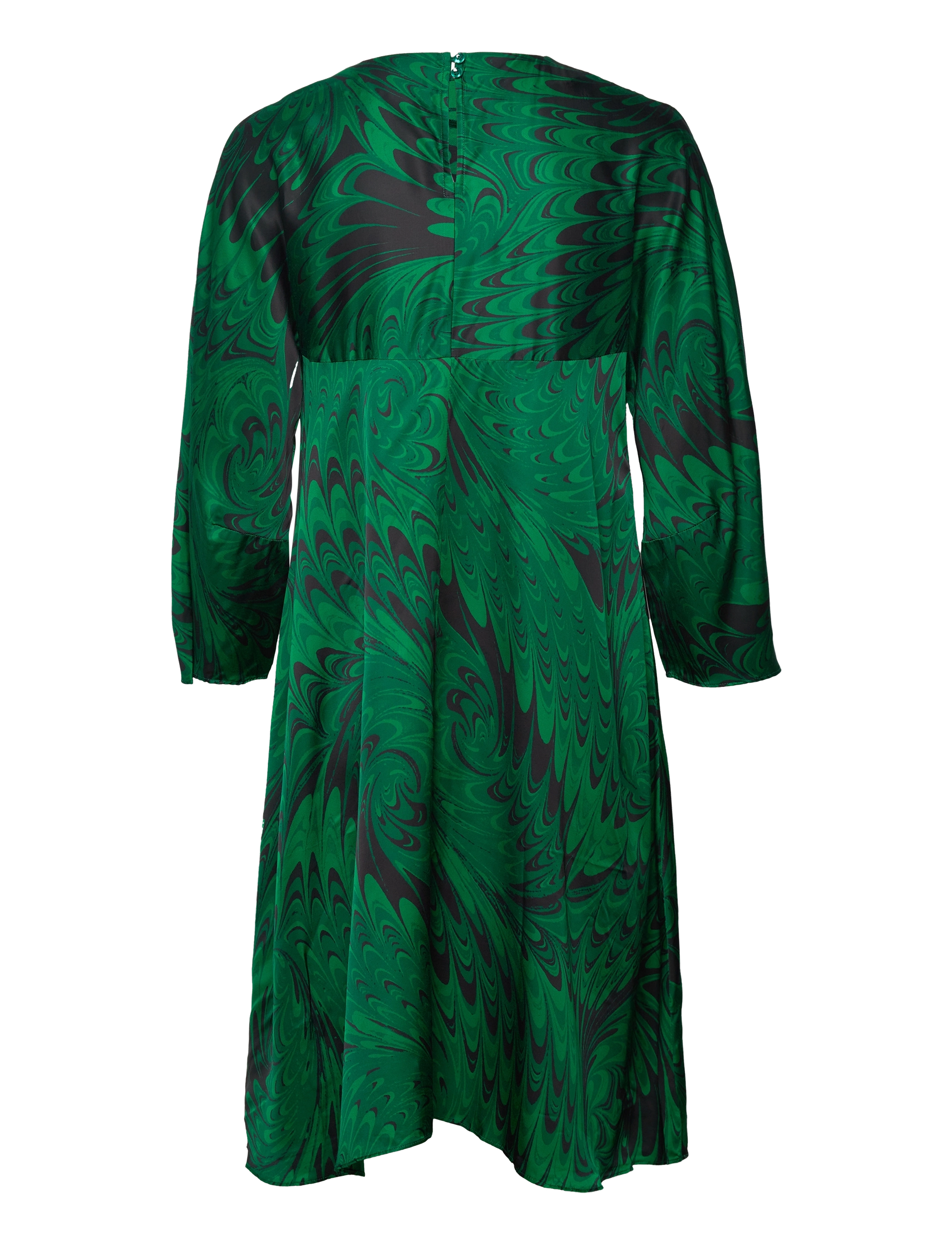 InWear - KantaIW Dress - green peacock feathers - 1