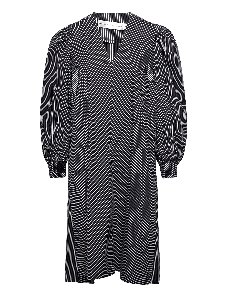 InWear - KiriniIW Yanca Dress - korta klänningar - marine blue stripe - 1