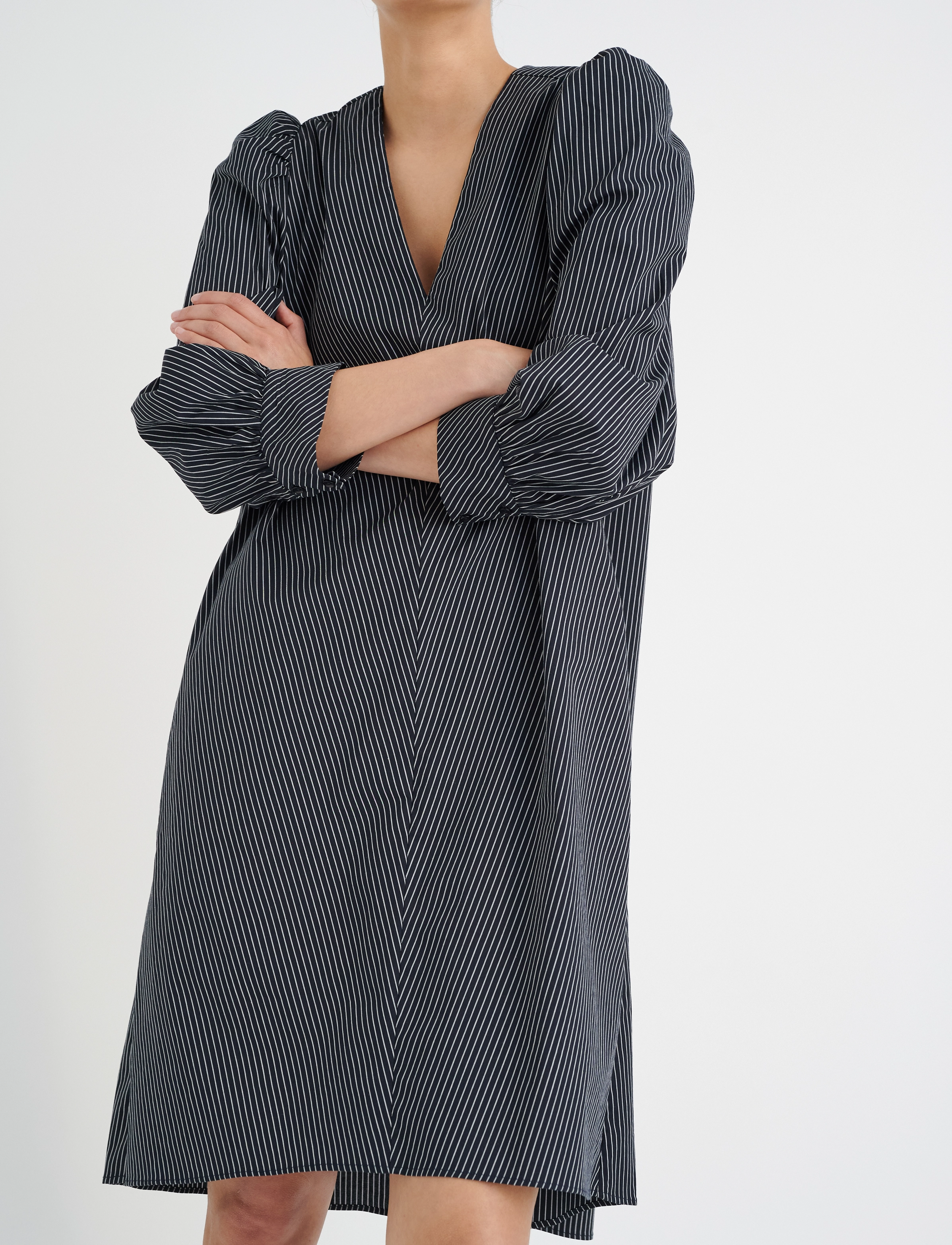 InWear KiriniIW Yanca Dress - Kurze Kleider - MARINE BLUE STRIPE / navy
