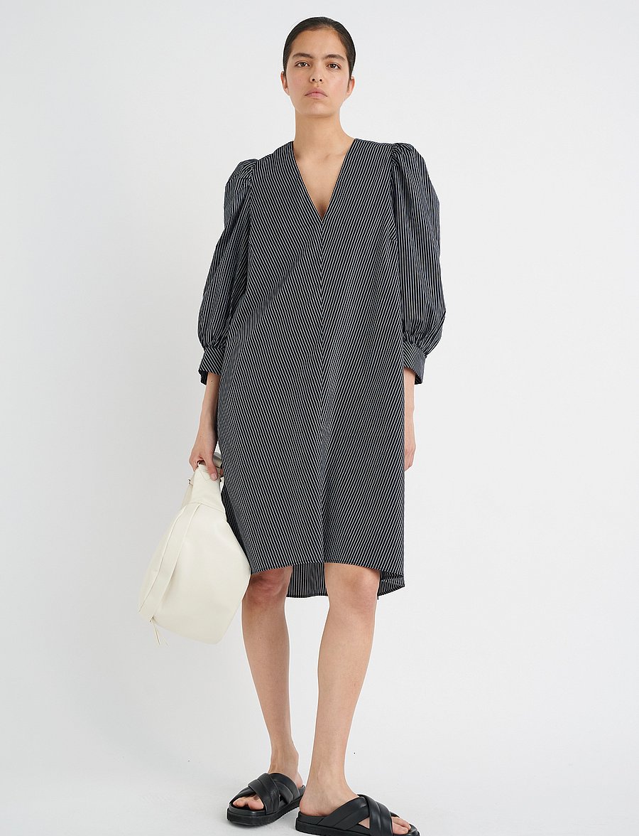 InWear - KiriniIW Yanca Dress - korta klänningar - marine blue stripe - 3