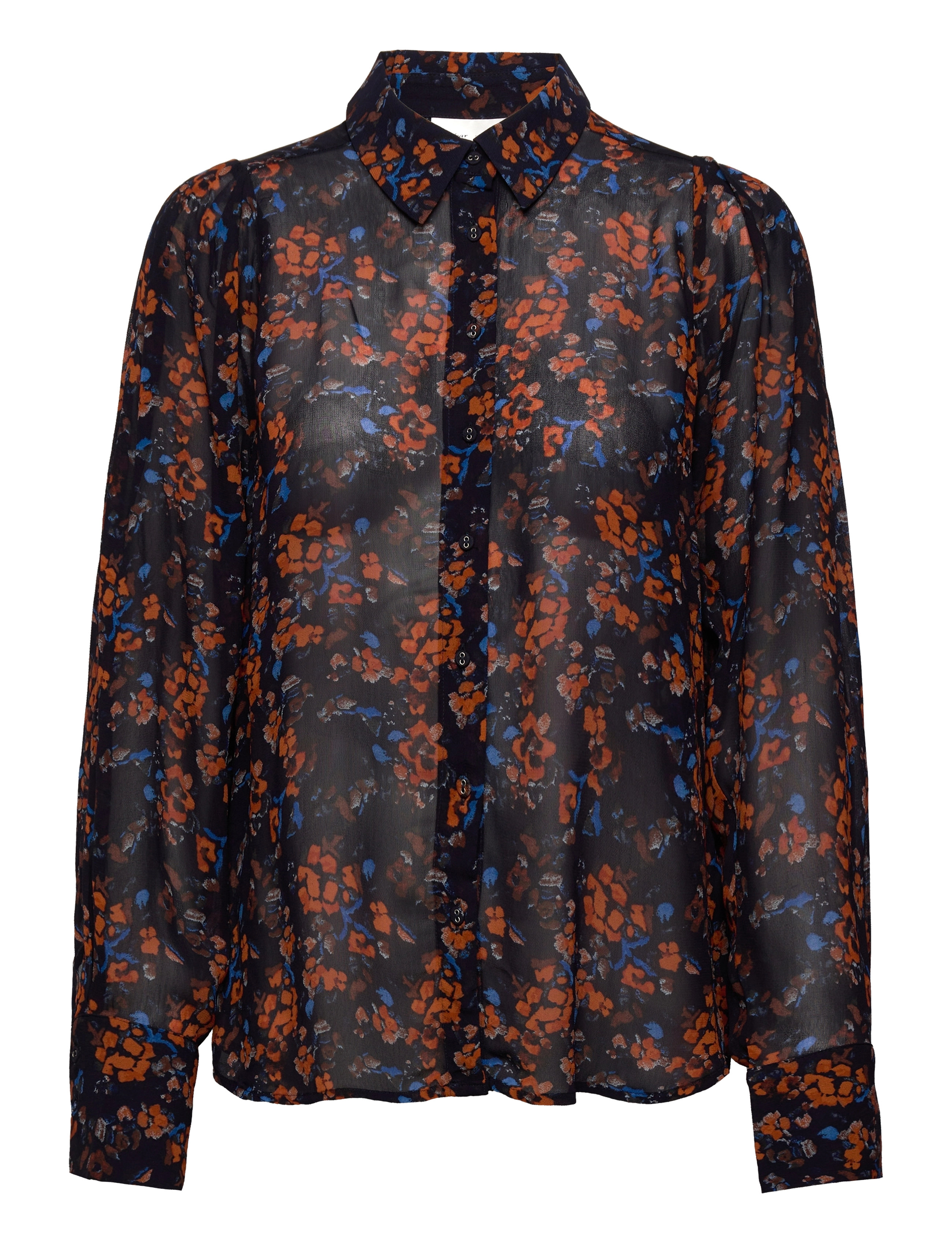 InWear KirstieIW Shirt - Tøj - BLUE PAINTED FLOWERS / multi