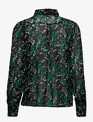 InWear - KirstieIW Shirt - langermede skjorter - green painted flowers - 1