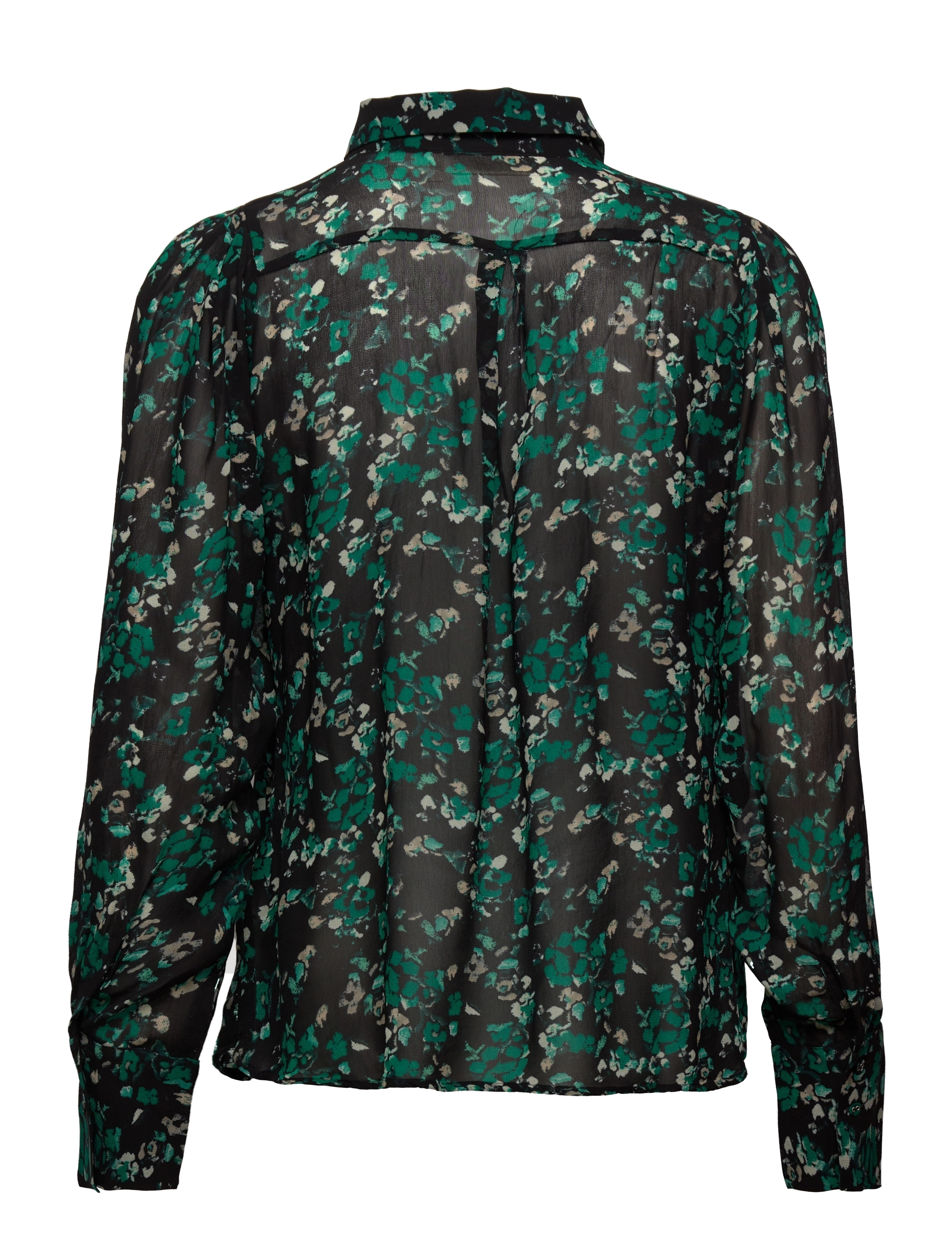 InWear - KirstieIW Shirt - green painted flowers - 2