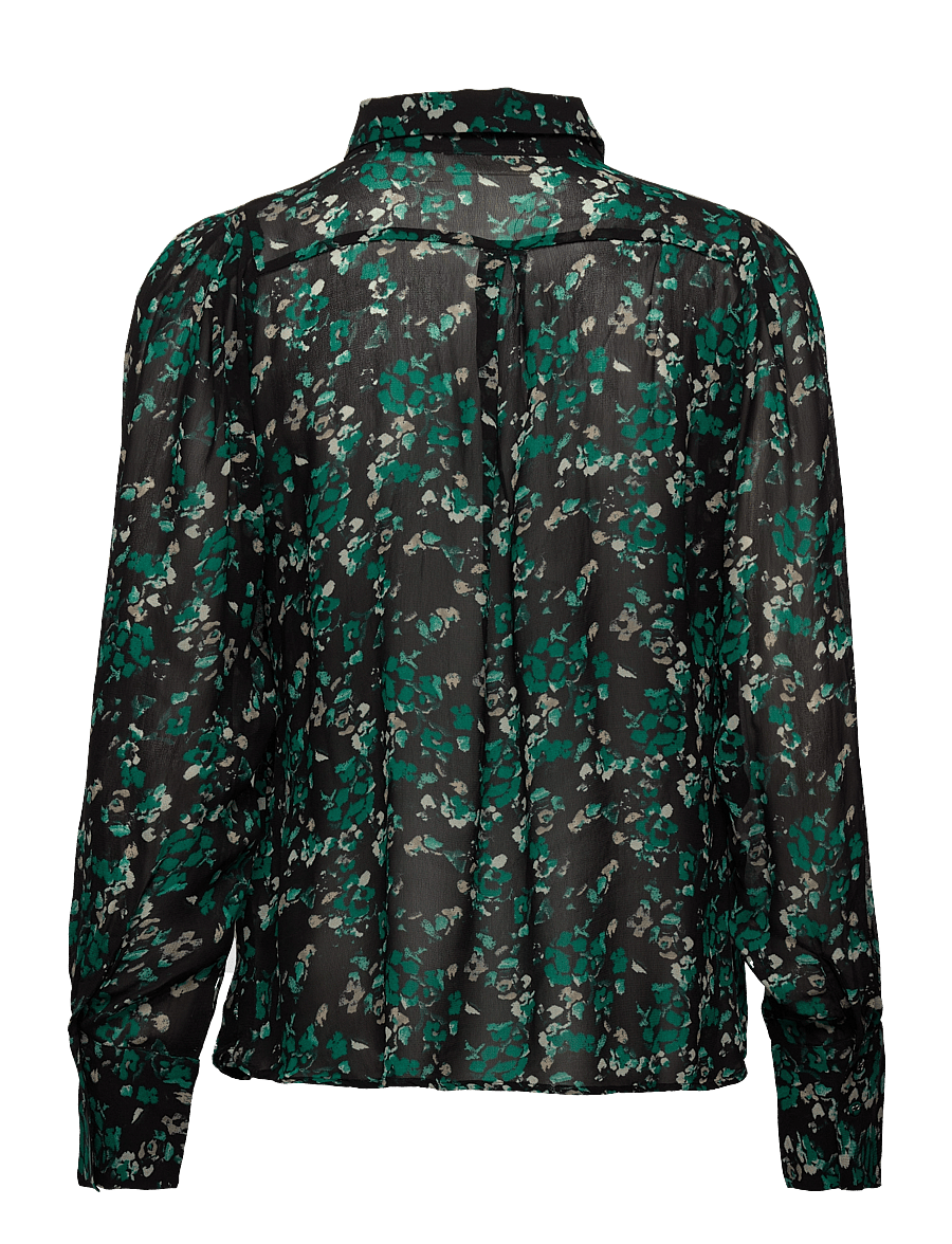 InWear - KirstieIW Shirt - green painted flowers - 2