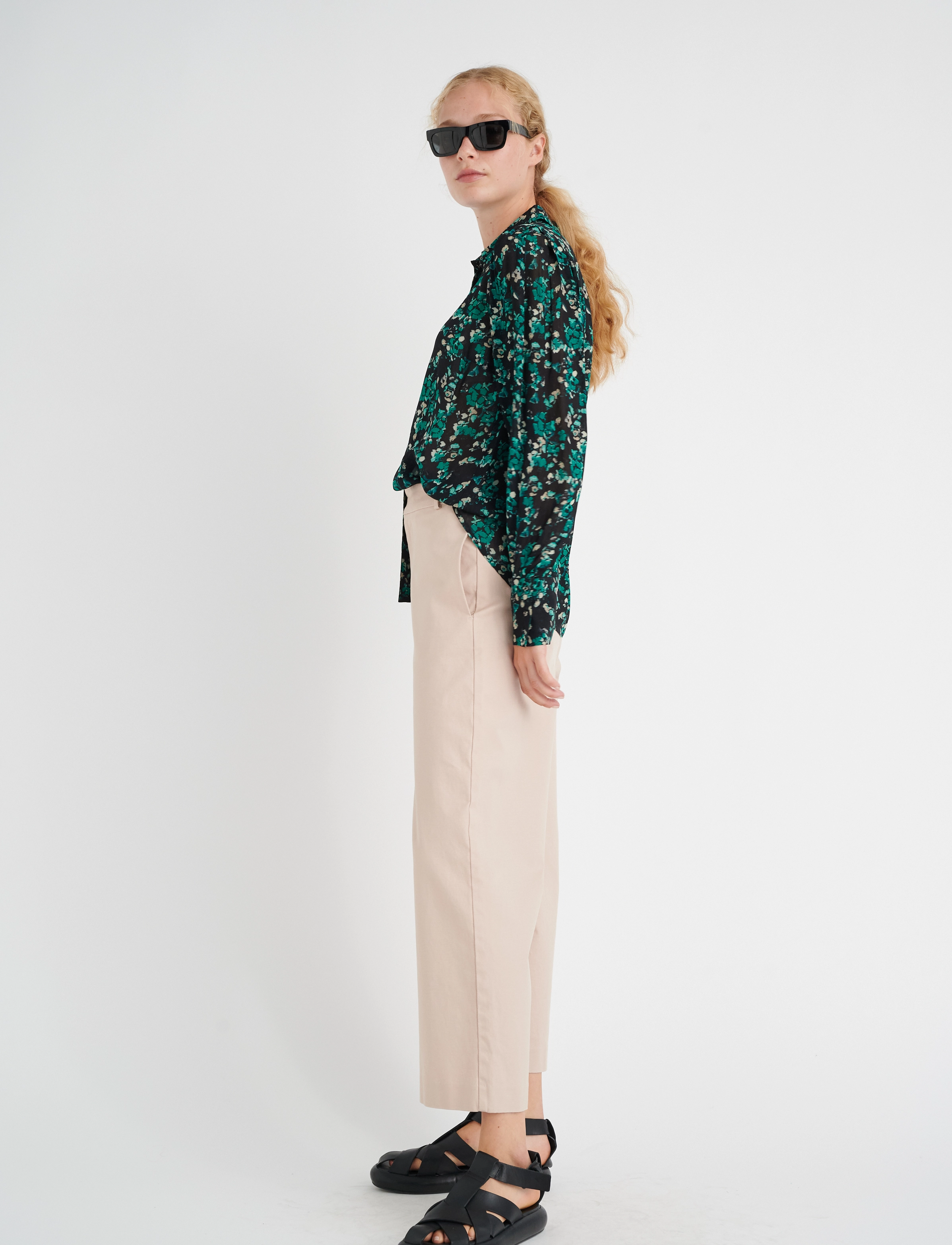 InWear - KirstieIW Shirt - green painted flowers - 3