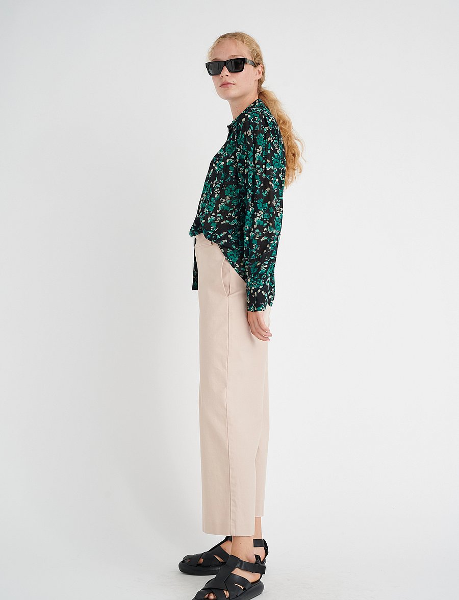 InWear - KirstieIW Shirt - green painted flowers - 3