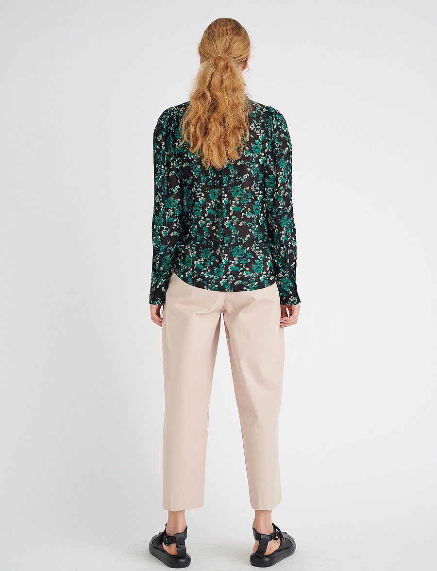 InWear - KirstieIW Shirt - green painted flowers - 4