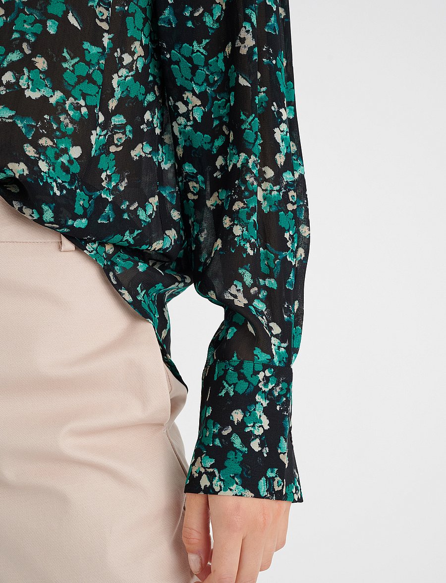 InWear - KirstieIW Shirt - green painted flowers - 5