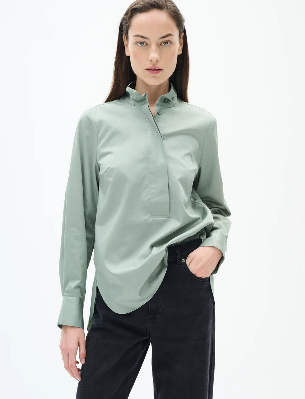 InWear - KeixIW Shirt - krekli ar garām piedurknēm - desert green - 0