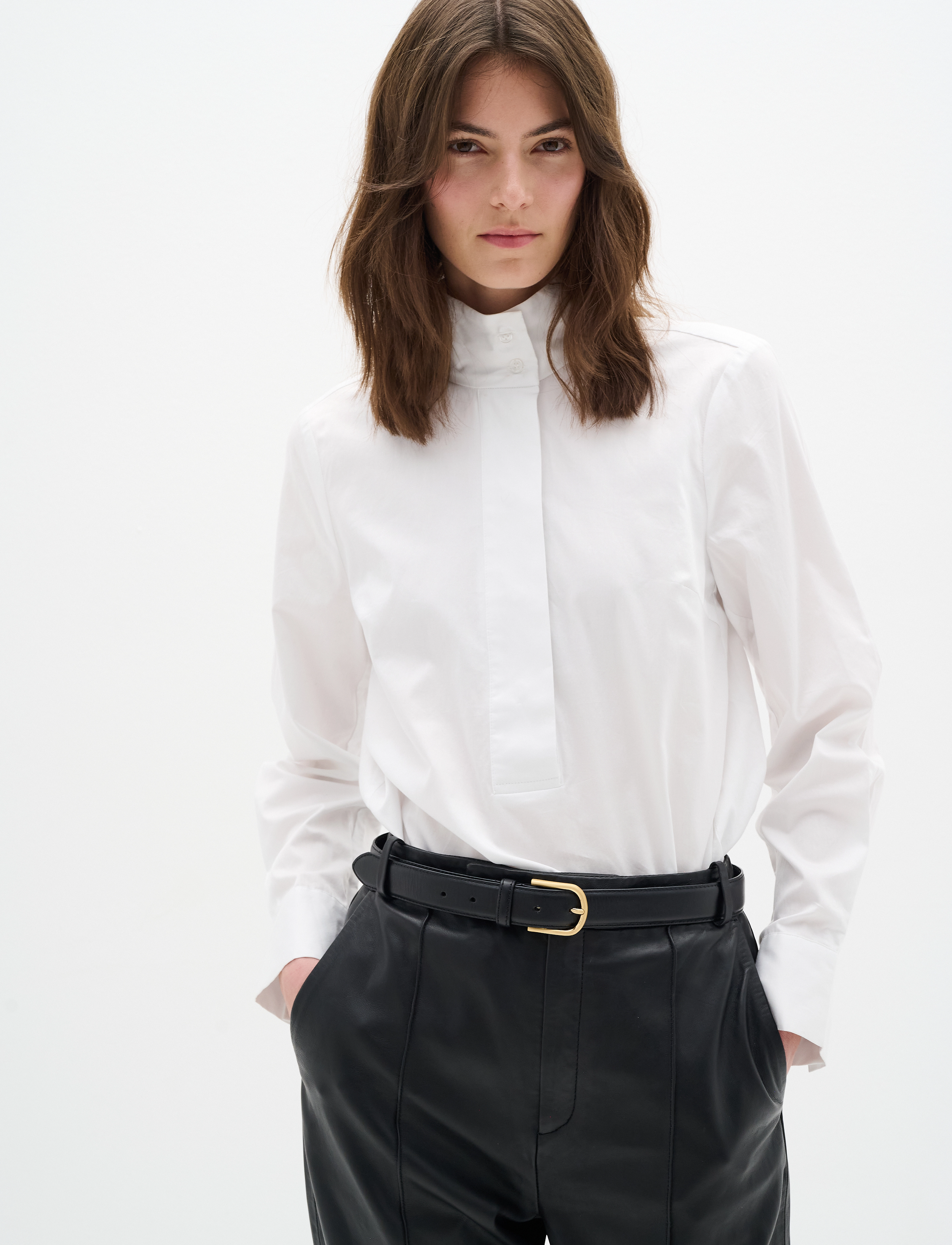 InWear - KeixIW Shirt - long-sleeved shirts - pure white - 0