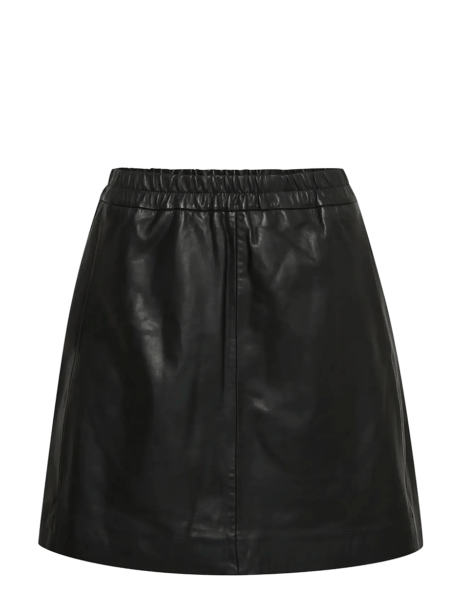 InWear - WookIW Short Skirt - leather skirts - black - 1