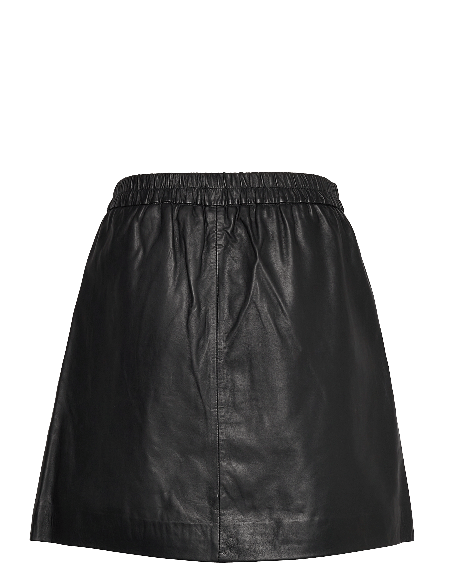InWear - WookIW Short Skirt - leather skirts - black - 2