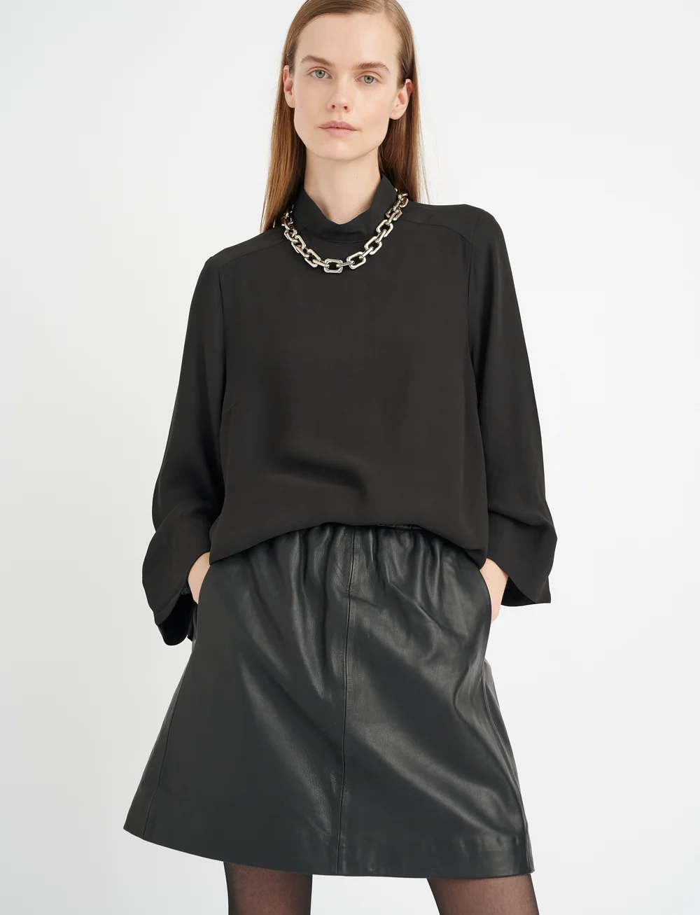 InWear - WookIW Short Skirt - lederröcke - black - 0