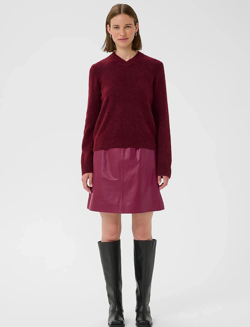 InWear - WookIW Short Skirt - skinnkjolar - cabernet - 3